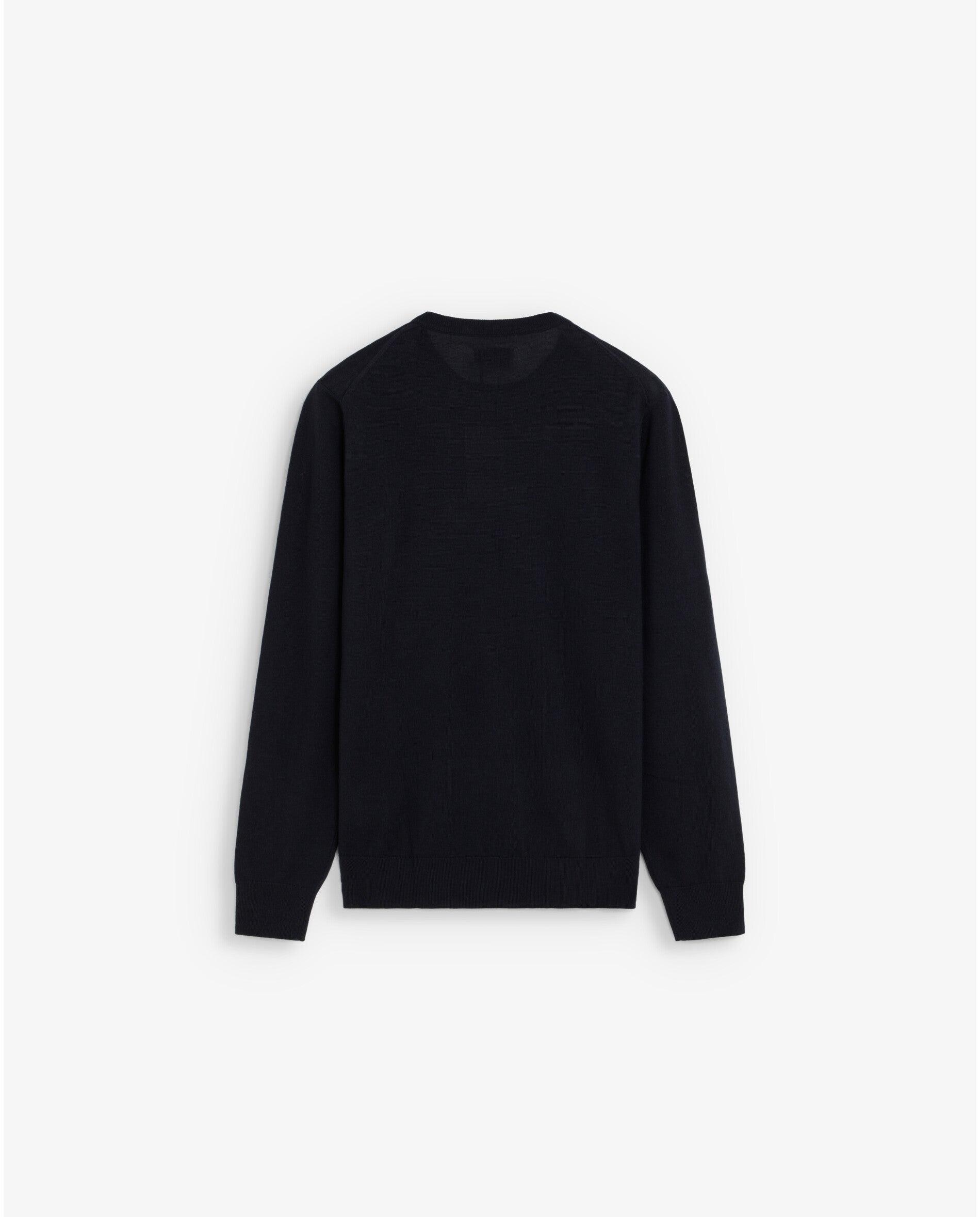 Jersey de hombre de lana merino con cuello redondo - Scalpers - Navy Navy-2