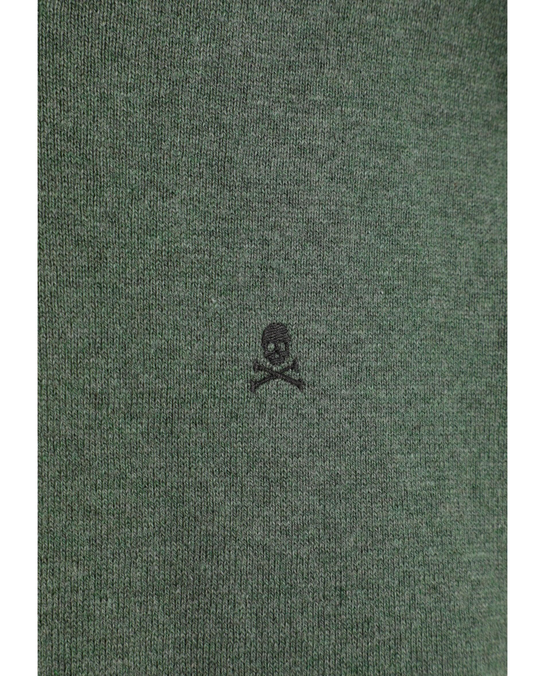 Imagen 7 de Jersey de hombre de punto con cuello redondo y acabados en rib - Scalpers - Verde Verde