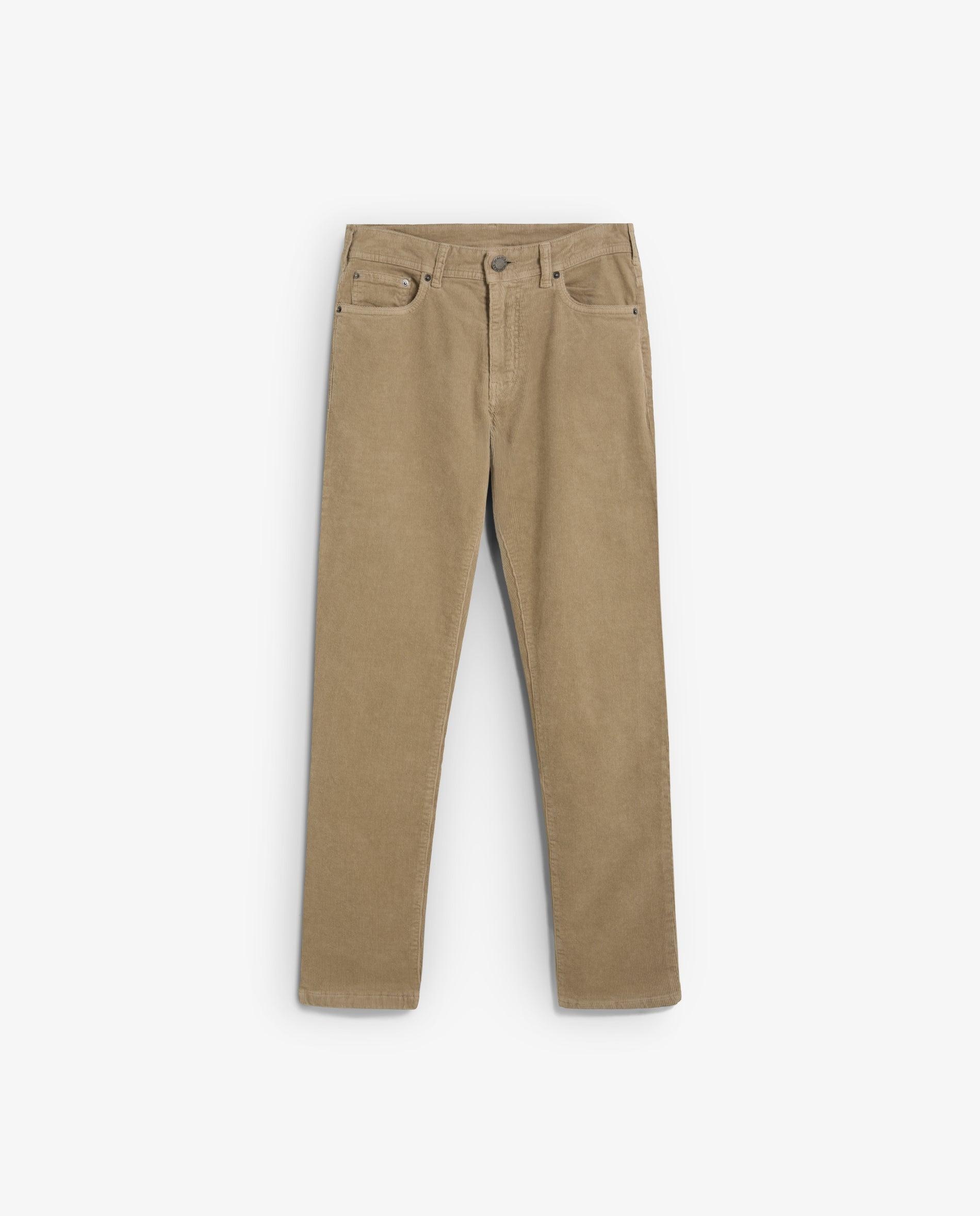 Imagen 1 de Pantalón de pana de hombre regular fit cinco bolsillos Topo