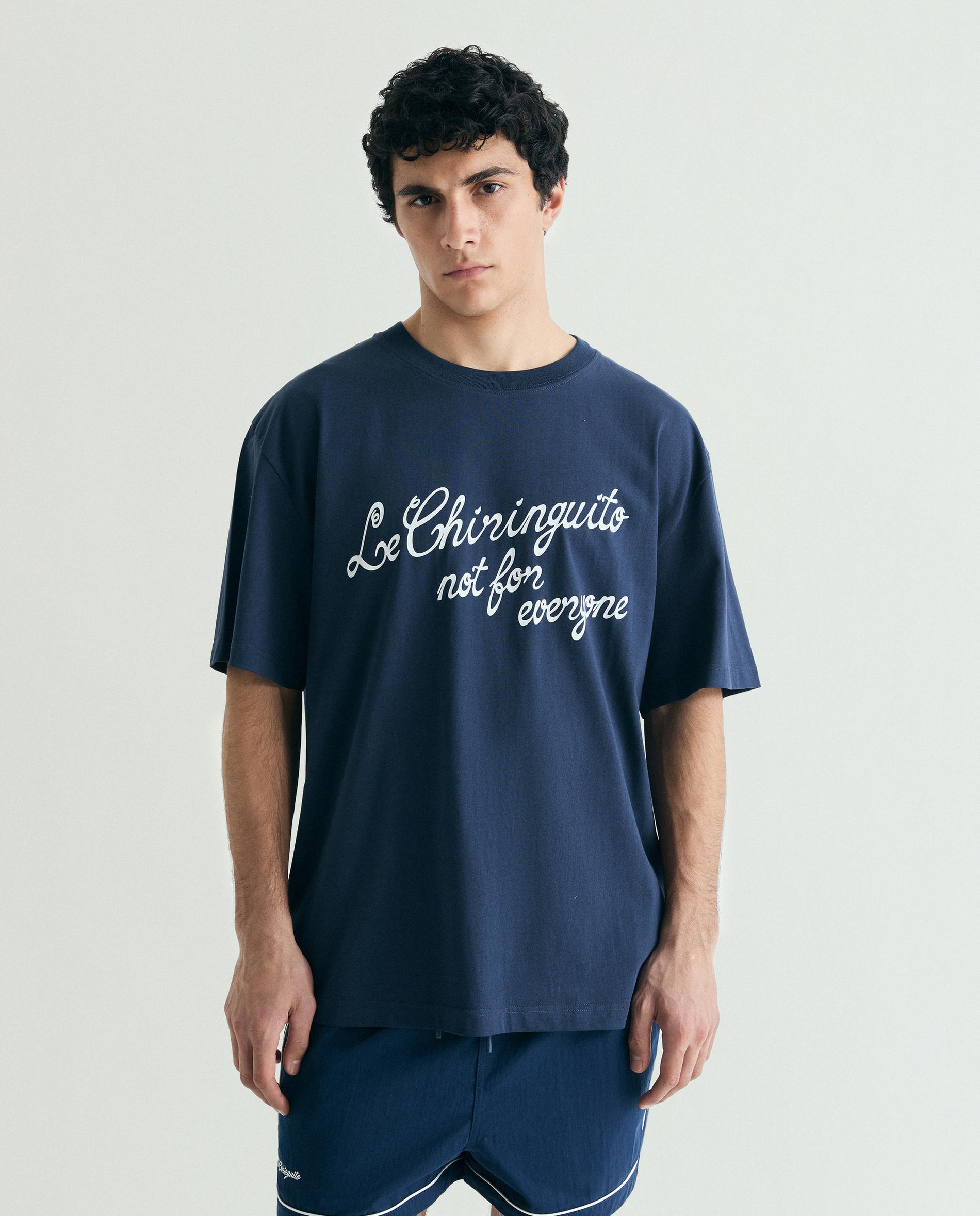 Scalpers - Camiseta de manga corta con mensaje frontal.