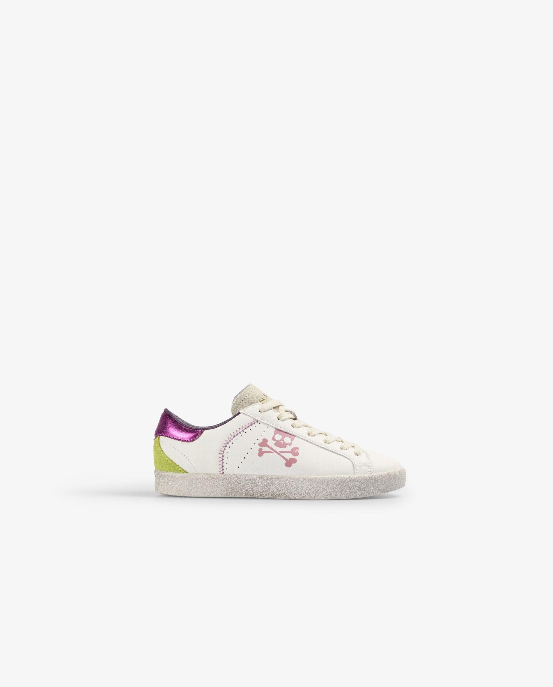 Zapatillas deportivas de niña con detalles metalizados a contraste - Scalpers - Purpura Purpura-1
