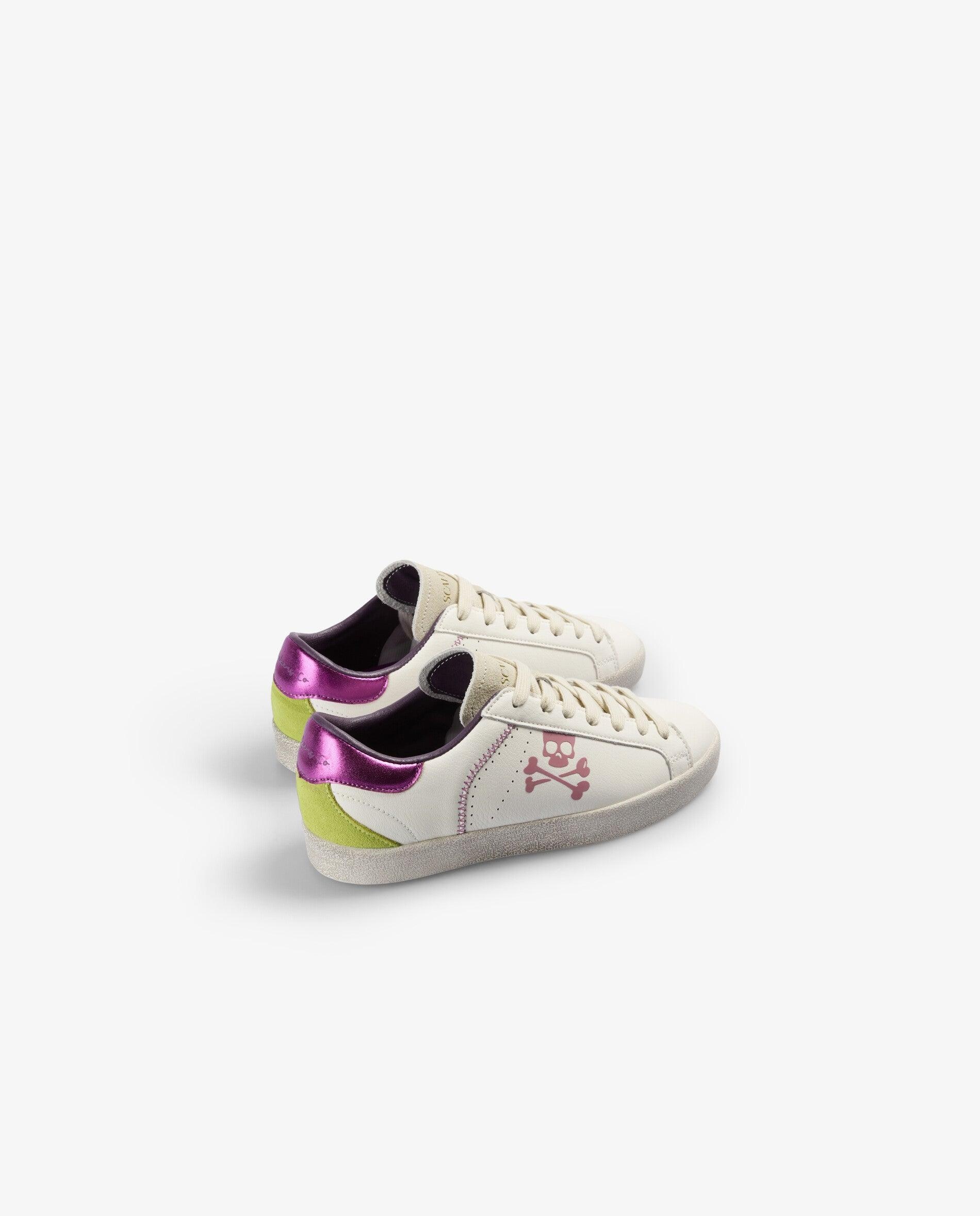 Zapatillas deportivas de niña con detalles metalizados a contraste - Scalpers - Purpura Purpura-3
