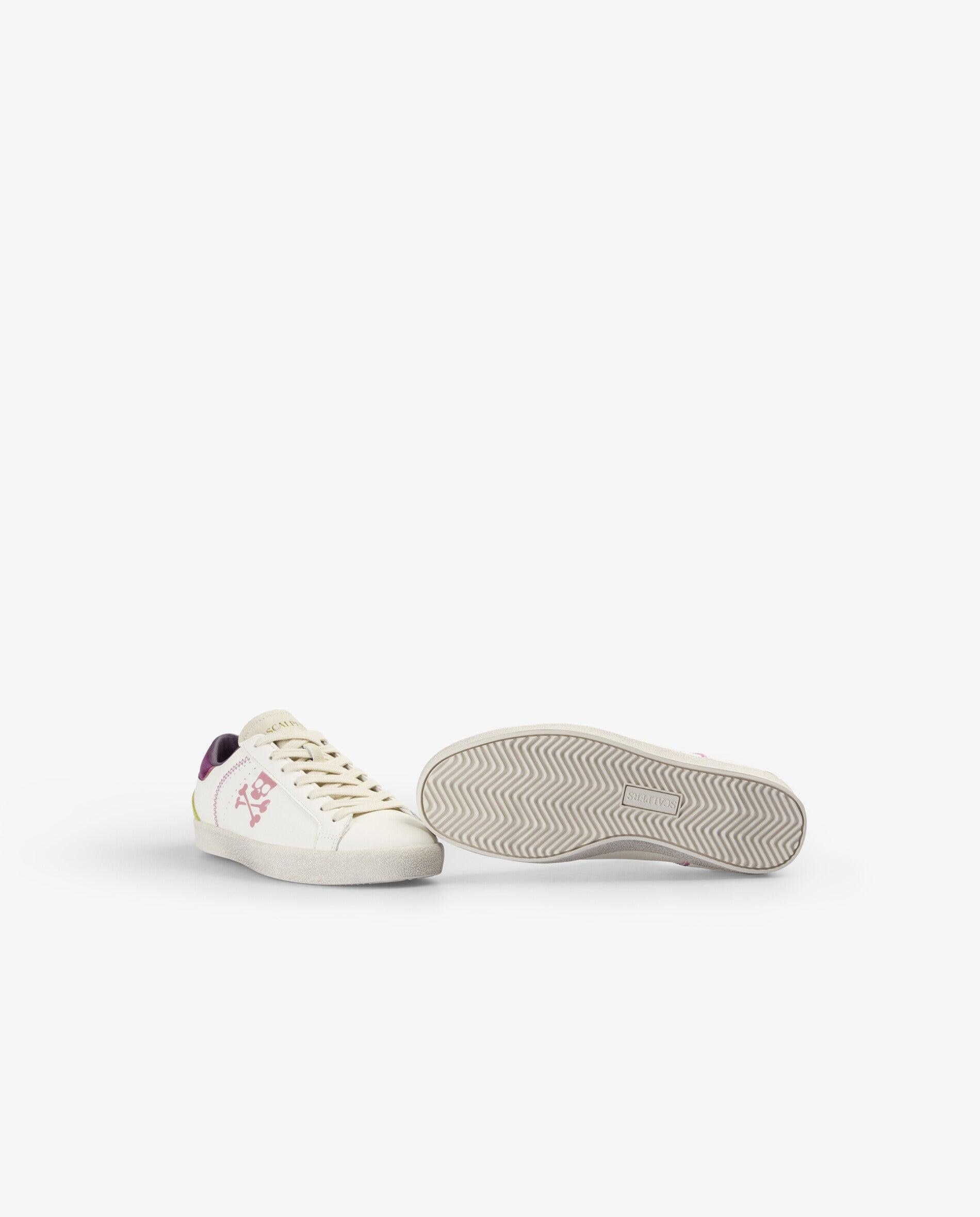 Zapatillas deportivas de niña con detalles metalizados a contraste - Scalpers - Purpura Purpura-4