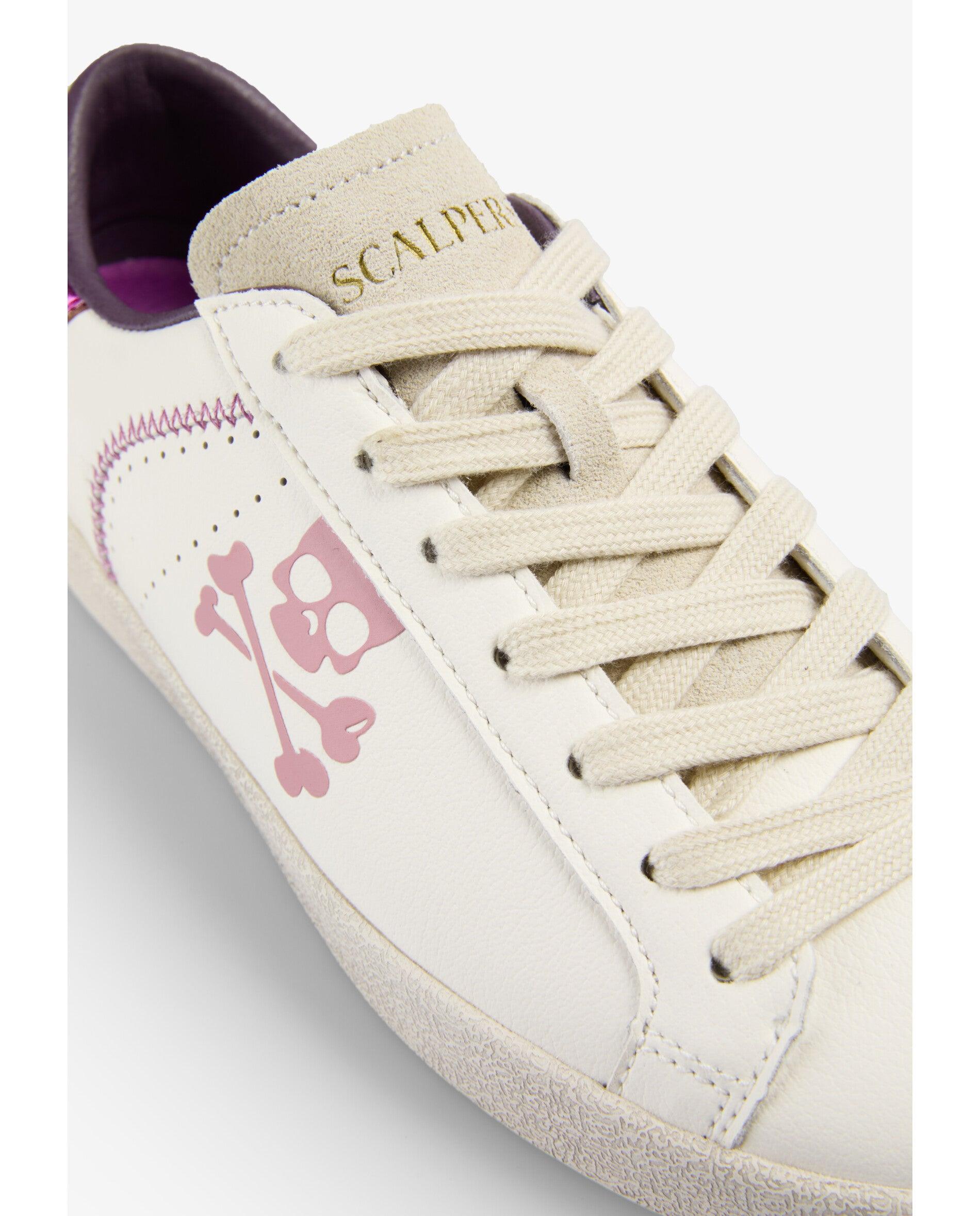 Zapatillas deportivas de niña con detalles metalizados a contraste - Scalpers - Purpura Purpura-6