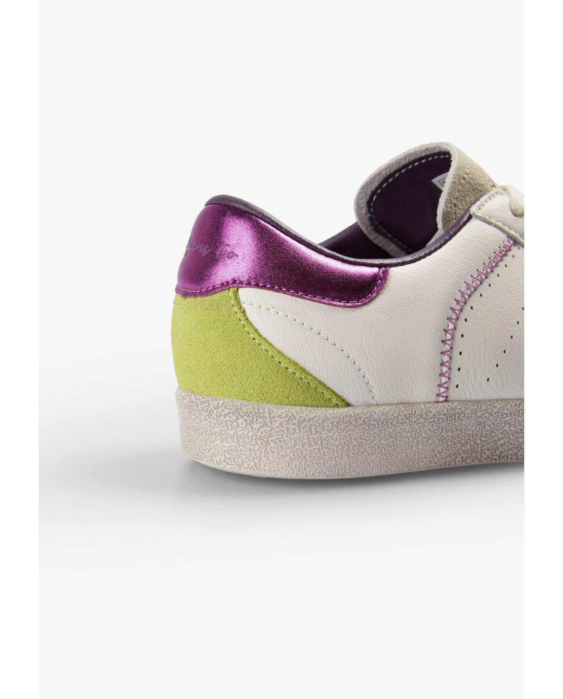 Zapatillas deportivas de niña con detalles metalizados a contraste - Scalpers - Purpura Purpura-7