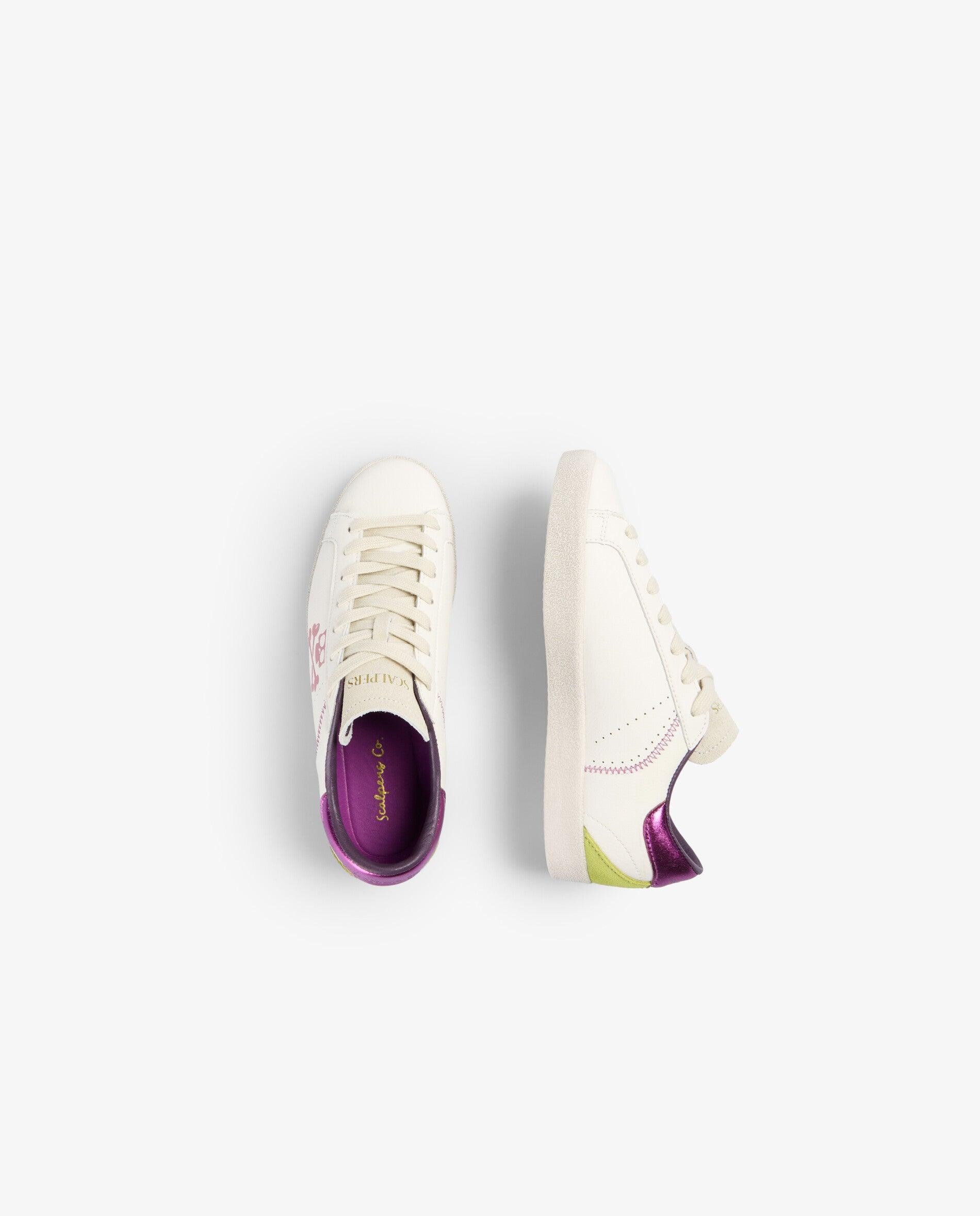 Zapatillas deportivas de niña con detalles metalizados a contraste - Scalpers - Purpura Purpura-8