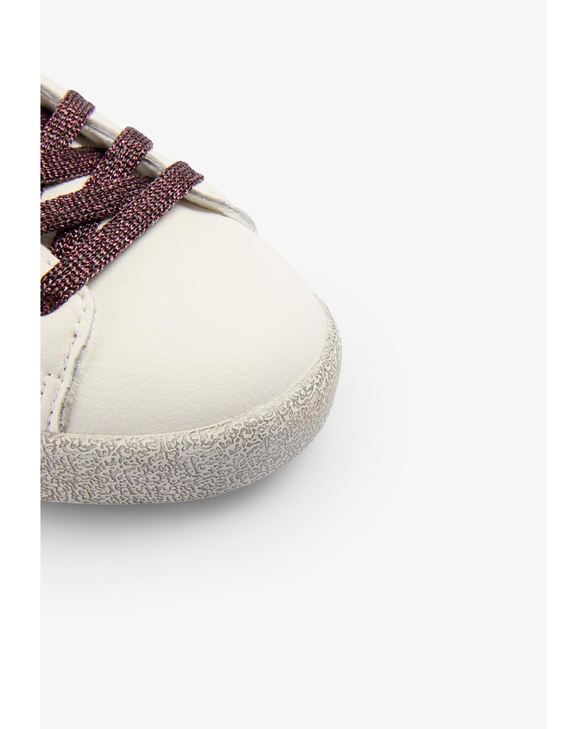 Zapatillas deportivas de niña con detalles metalizados a contraste - Scalpers - Plata Plata-5