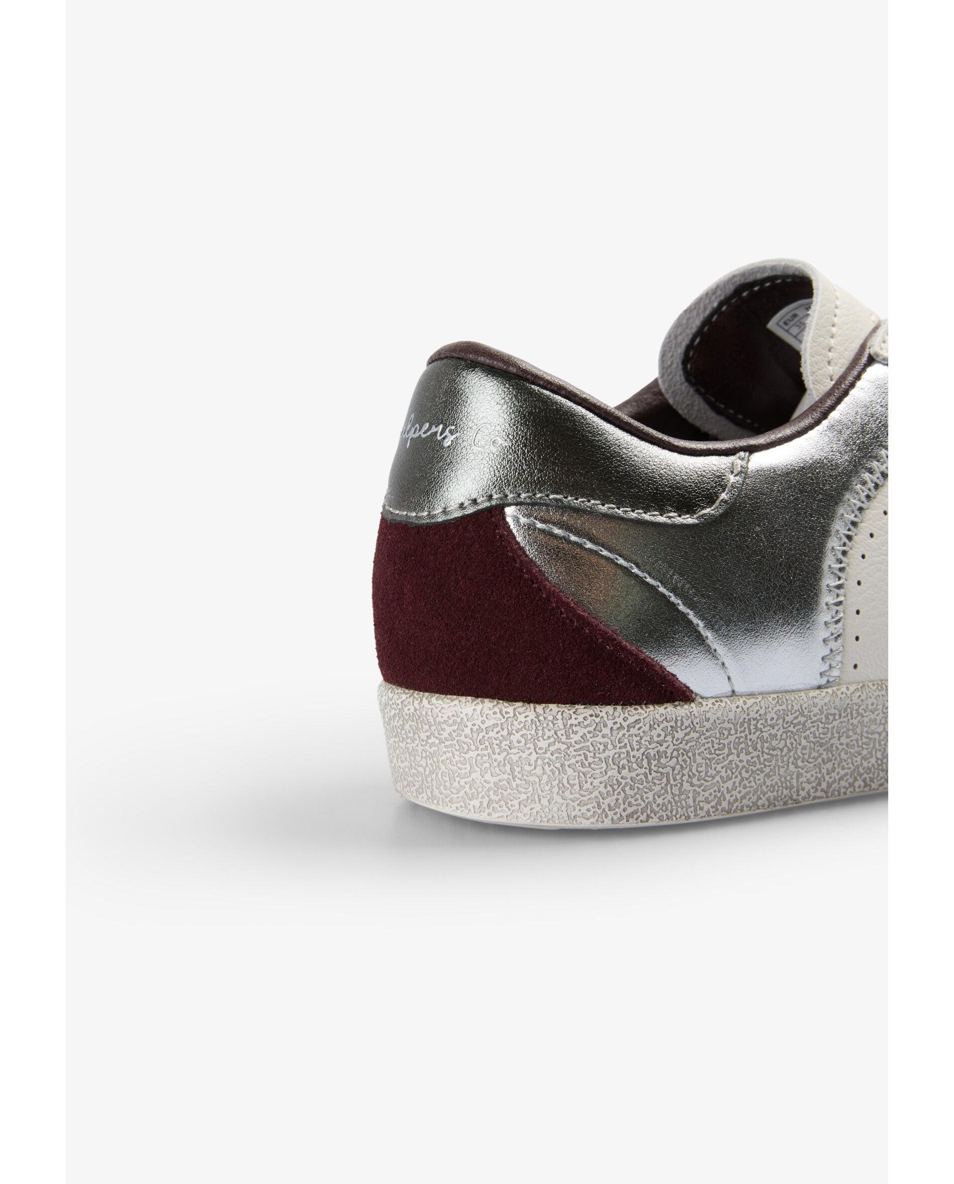 Zapatillas deportivas de niña con detalles metalizados a contraste - Scalpers - Plata Plata-7