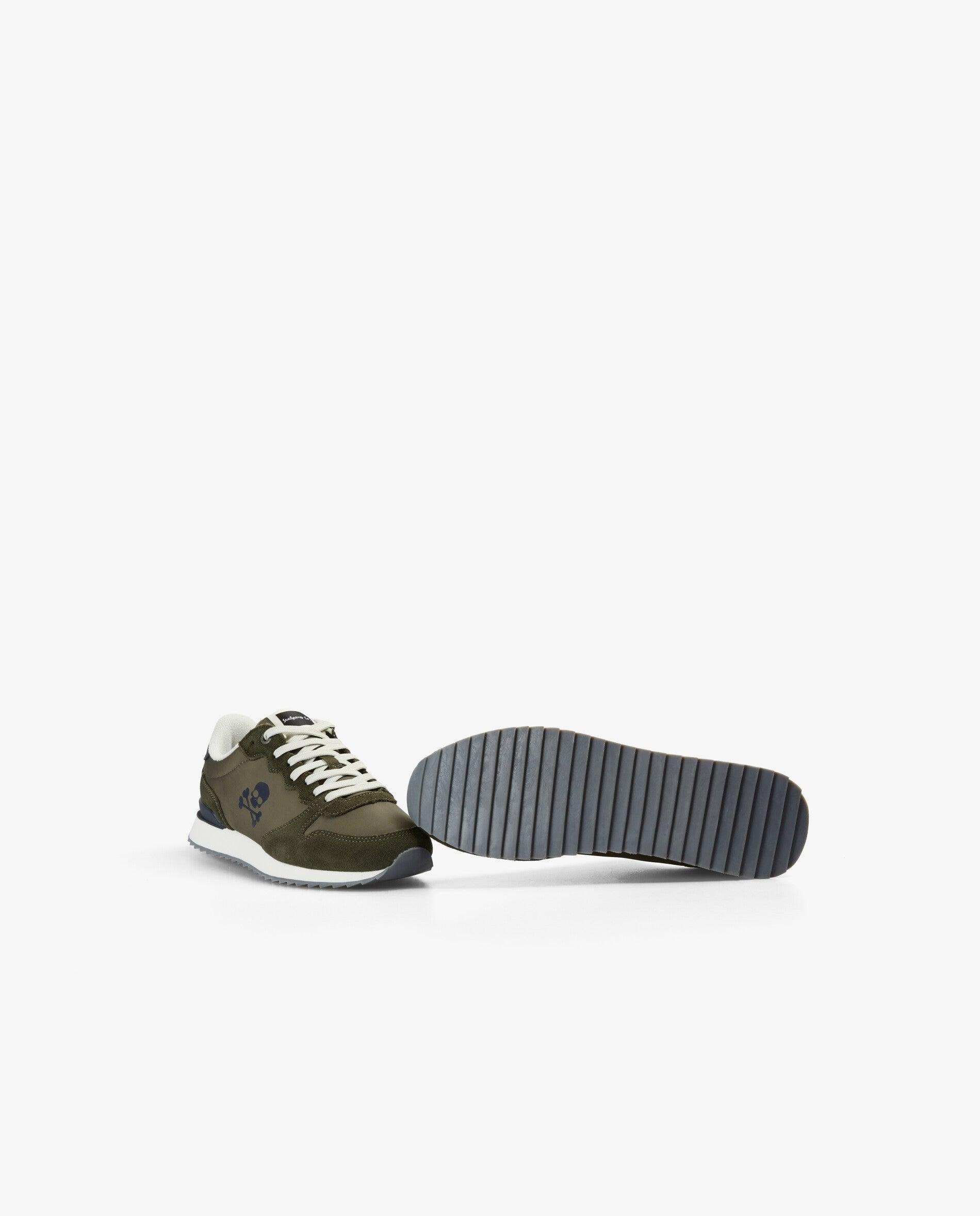 Zapatillas deportivas de niño combinadas con suela dentada - Scalpers - Kaki Kaki-4