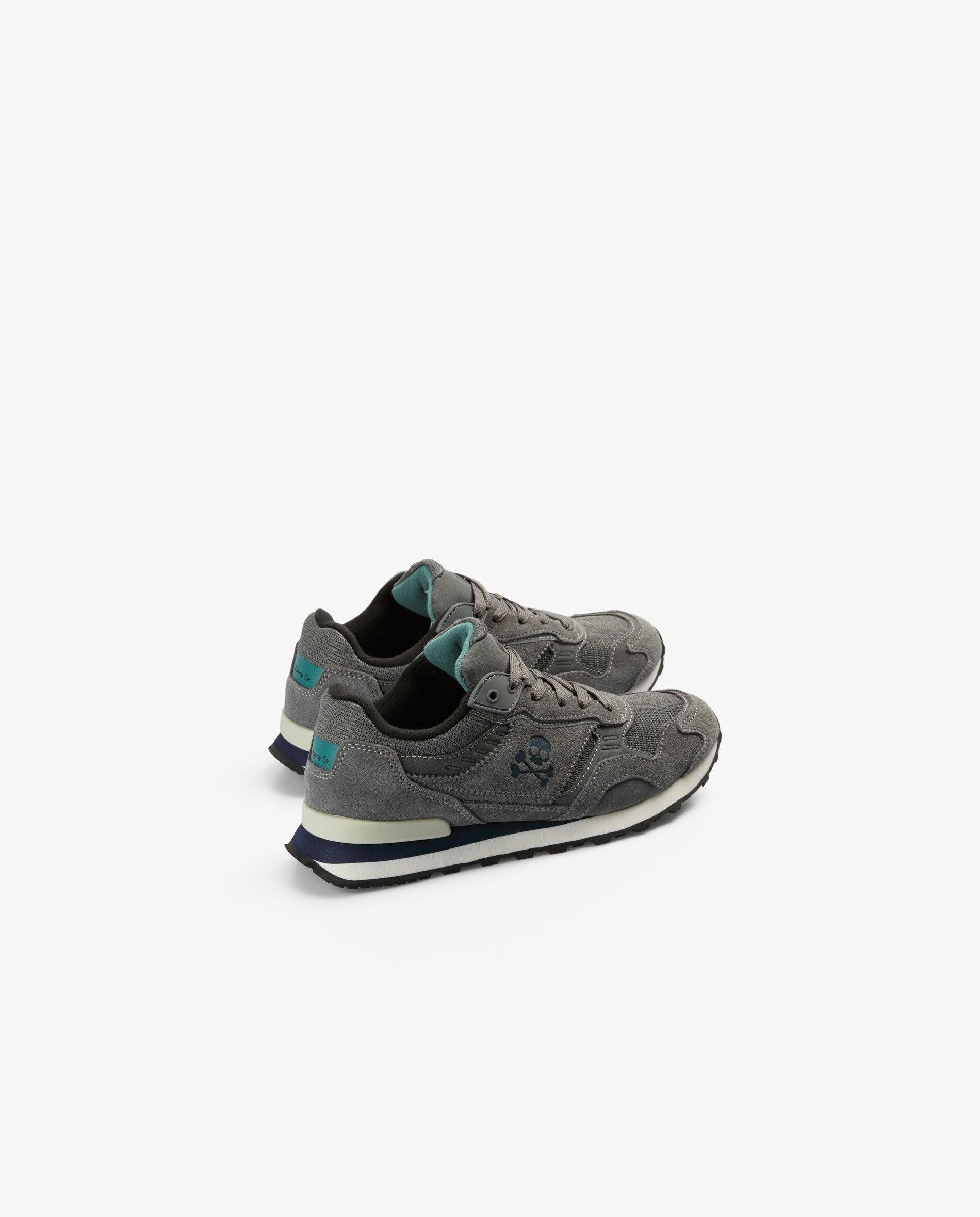 Zapatillas deportivas de niño combinadas con suela dentada - Scalpers - Gris Gris-3