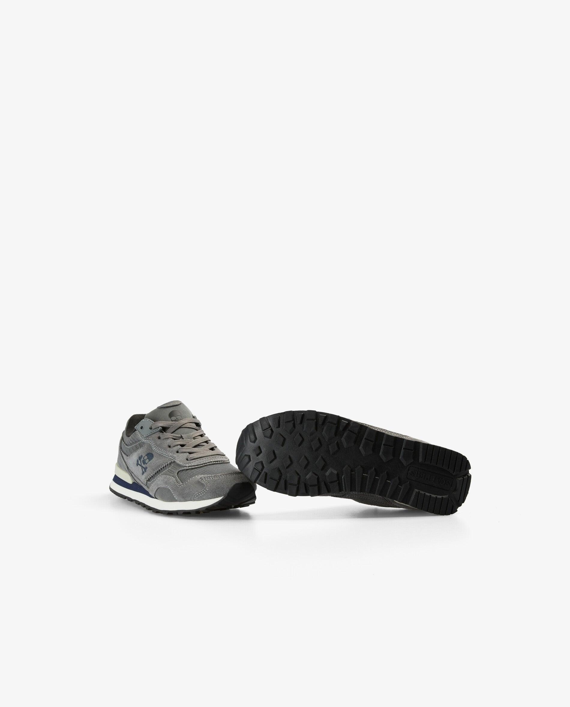 Zapatillas deportivas de niño combinadas con suela dentada - Scalpers - Gris Gris-4