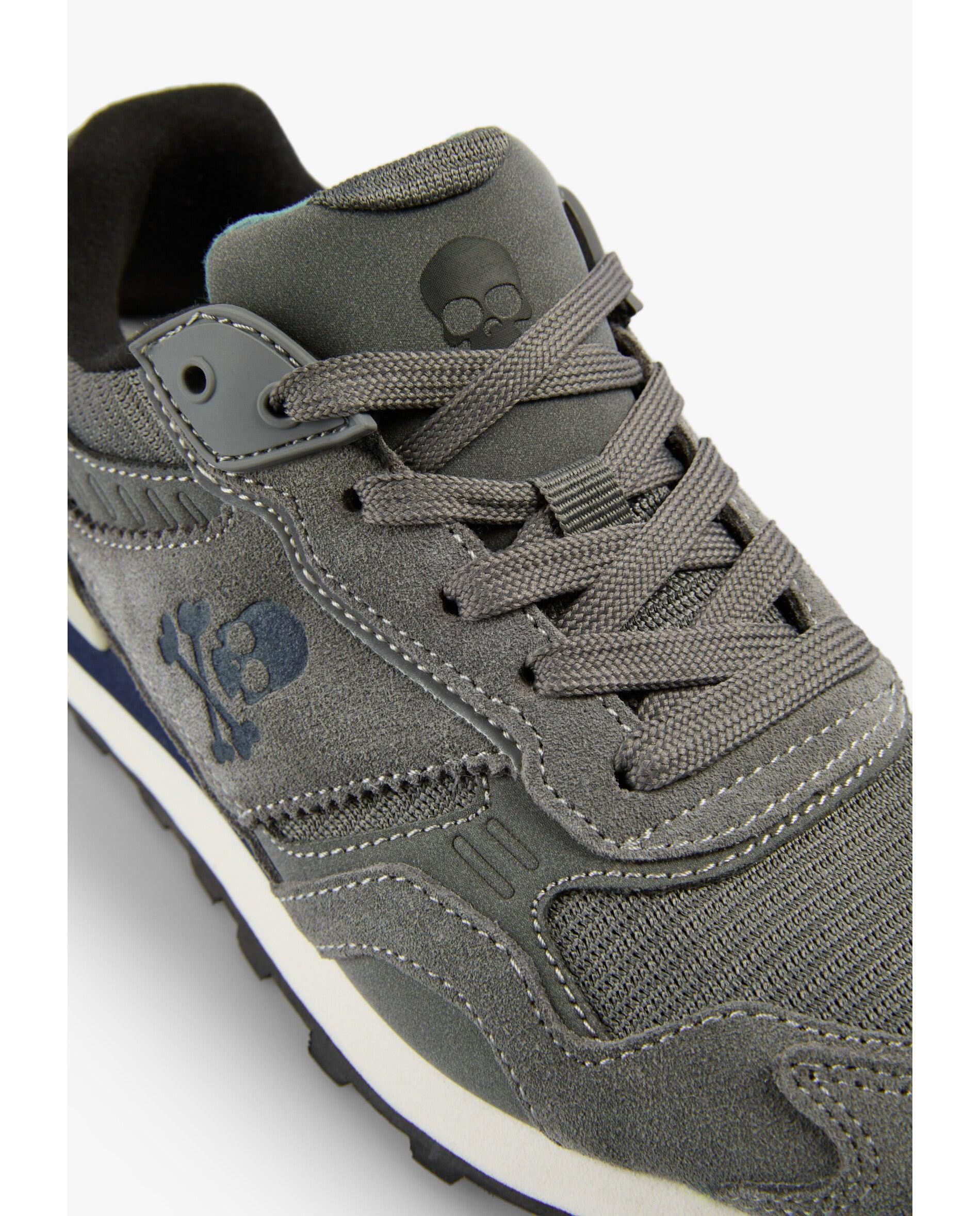 Zapatillas deportivas de niño combinadas con suela dentada - Scalpers - Gris Gris-6