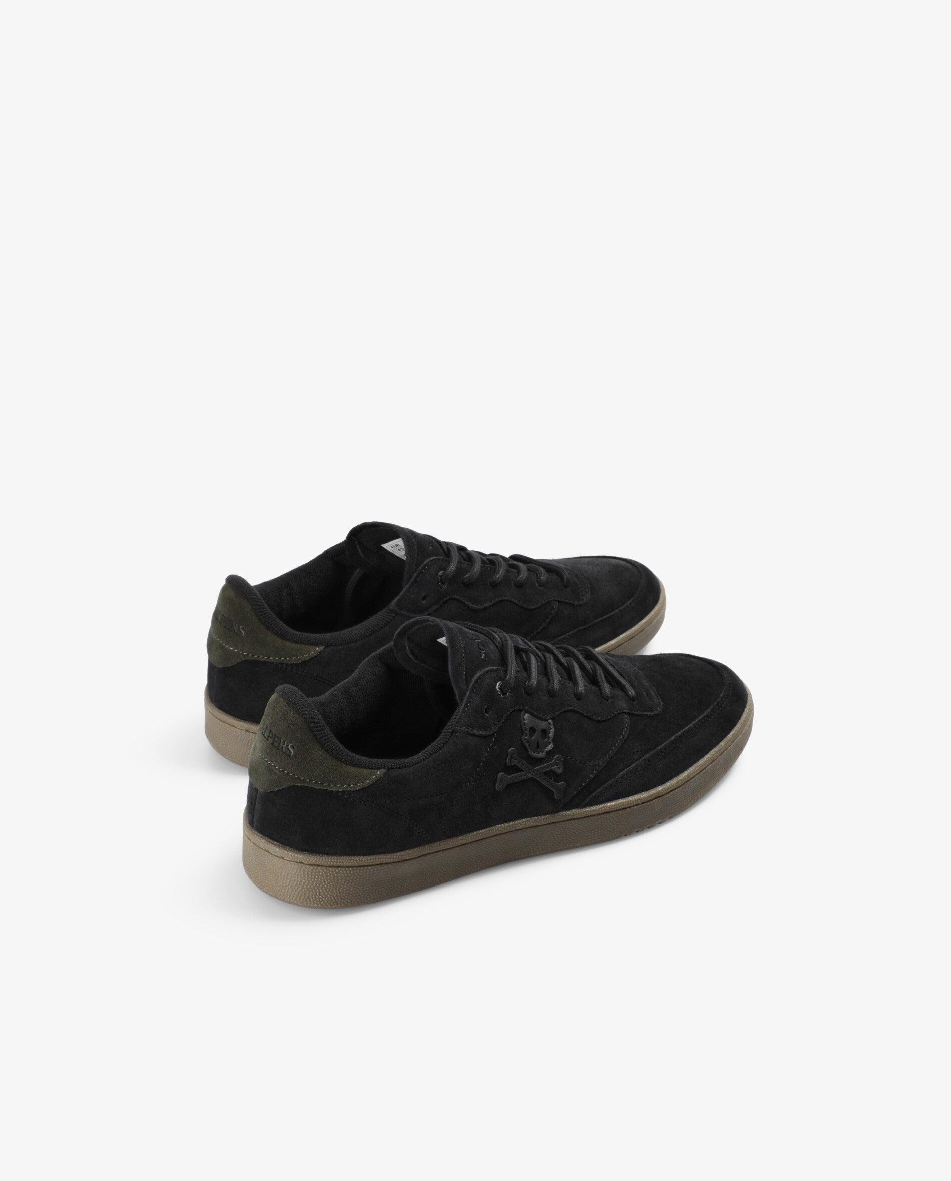 Deportivas de hombre de ante con cierre de cordones - Scalpers - Antracita Antracita-3