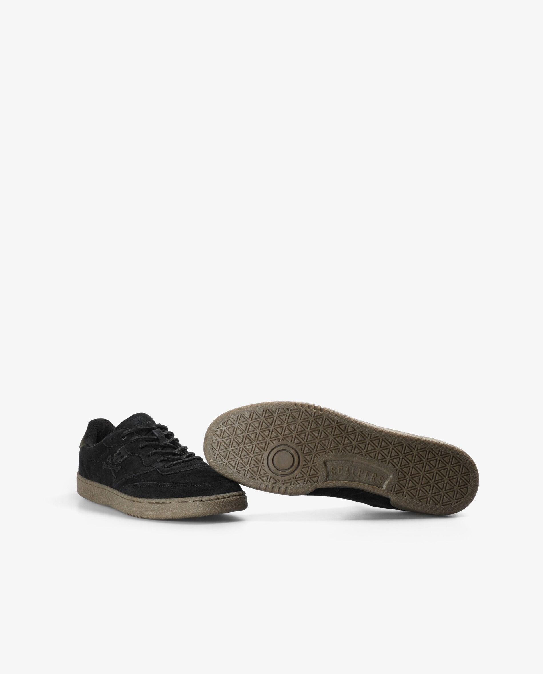 Deportivas de hombre de ante con cierre de cordones - Scalpers - Antracita Antracita-4