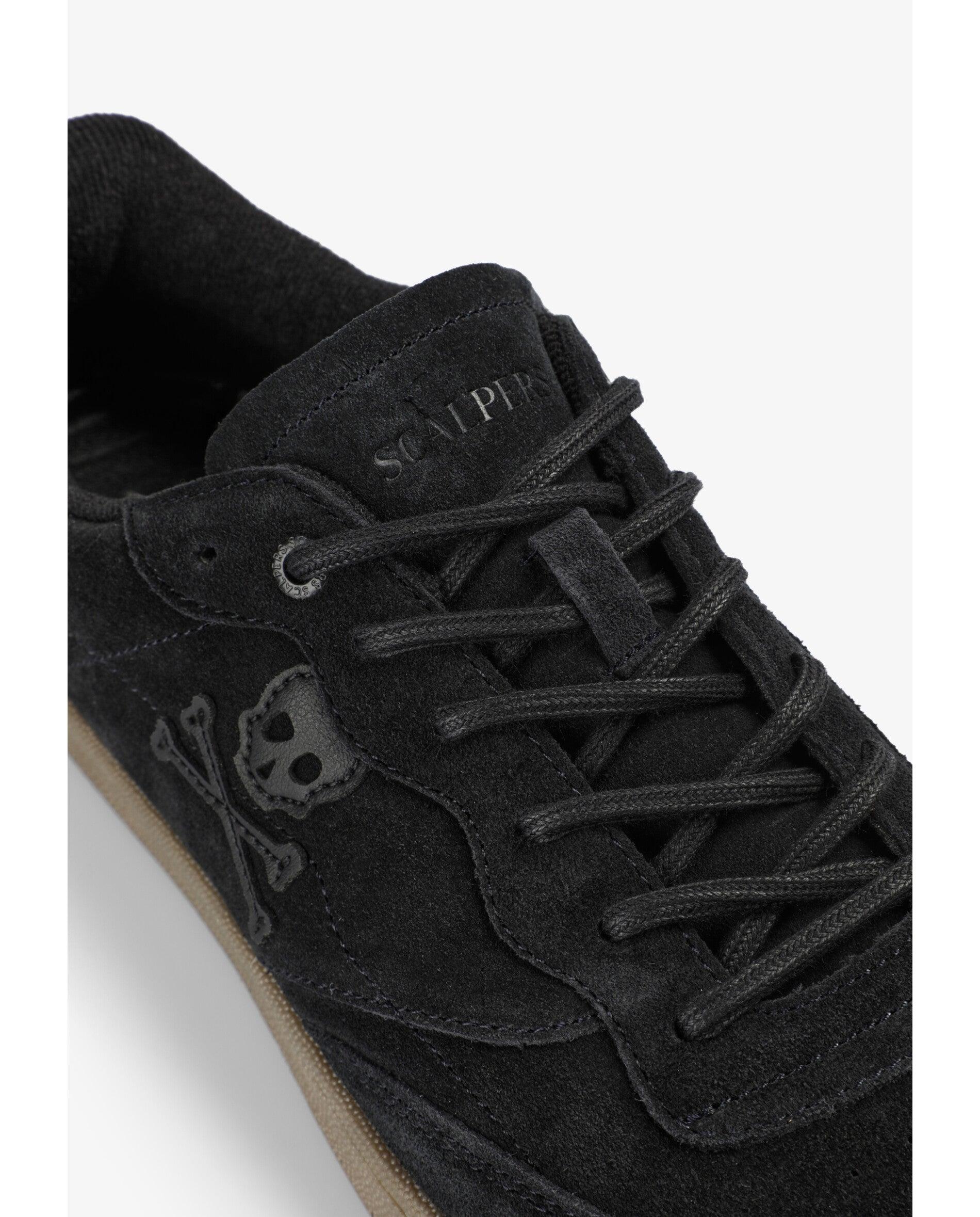 Deportivas de hombre de ante con cierre de cordones - Scalpers - Antracita Antracita-6
