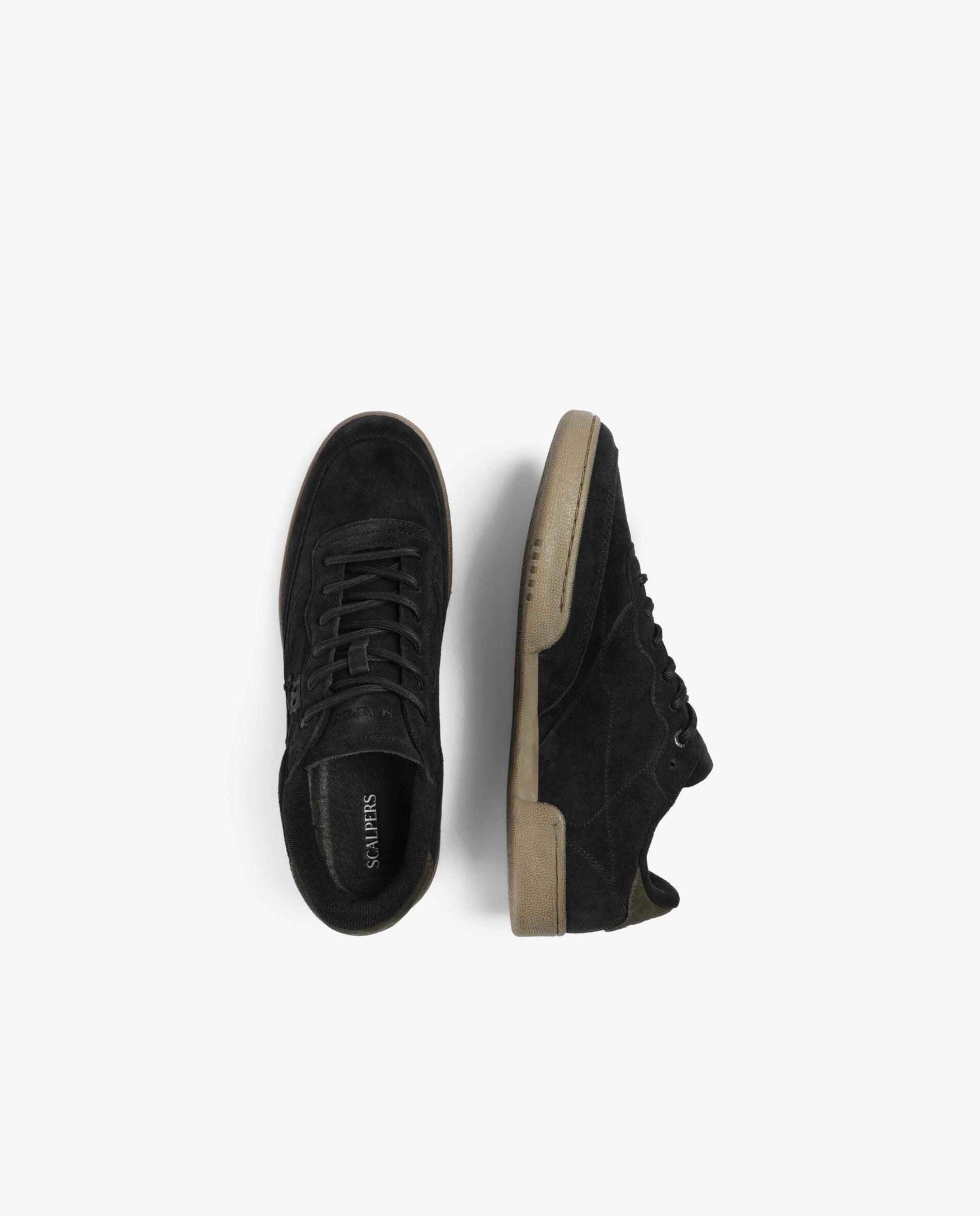 Deportivas de hombre de ante con cierre de cordones - Scalpers - Antracita Antracita-8