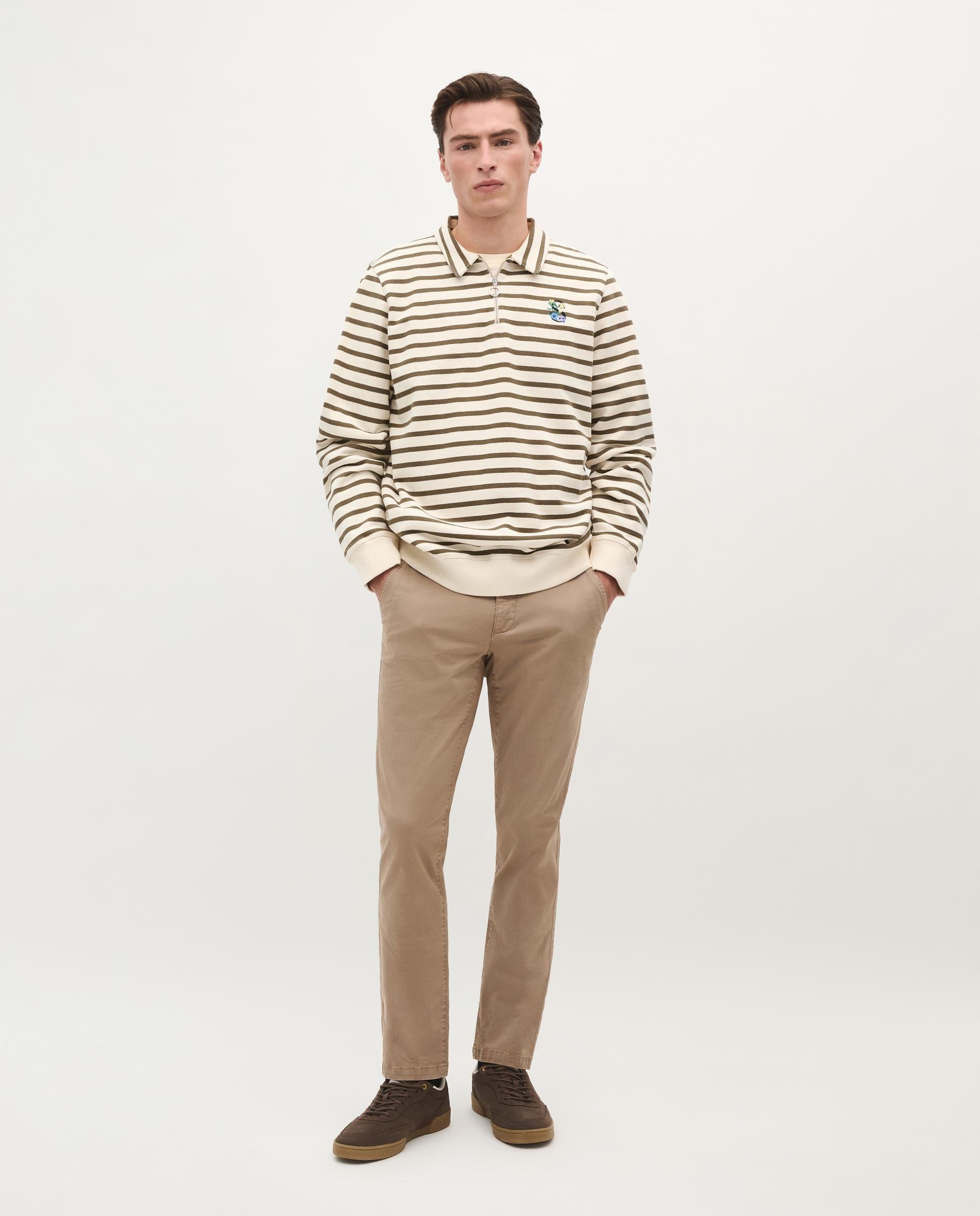 Scalpers - Pantalón chino de hombre con trabillas en la cintura.