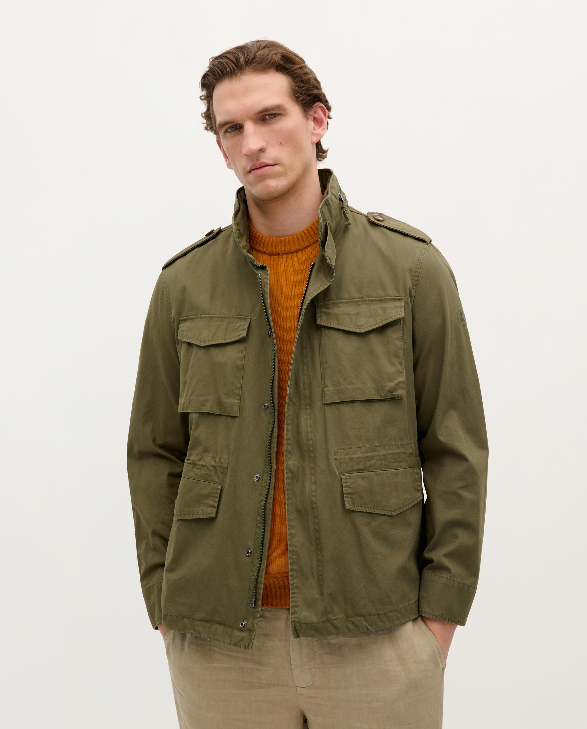 Scalpers - Chaqueta de hombre estilo militar multibolsillos.