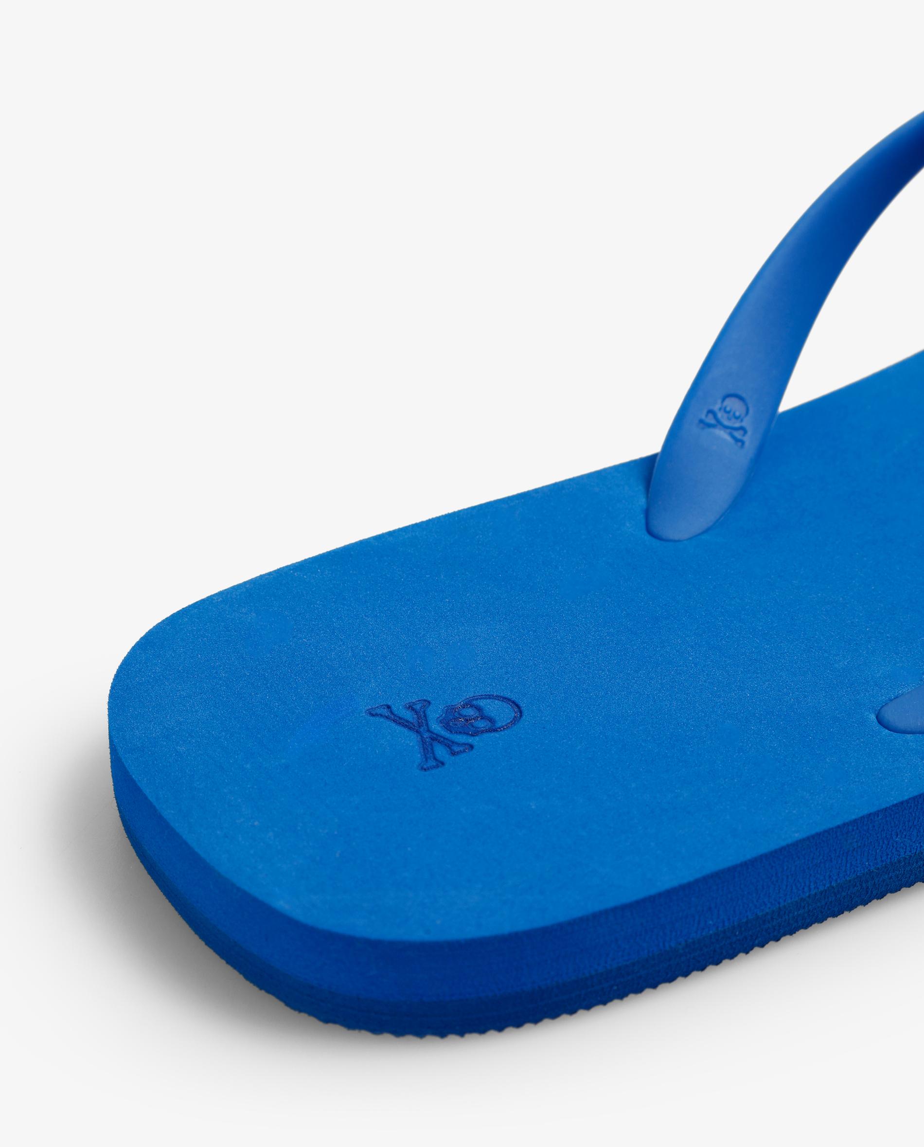 Chanclas de hombre tipo flip-flop con logo en relieve - Scalpers - Azul Azul-7