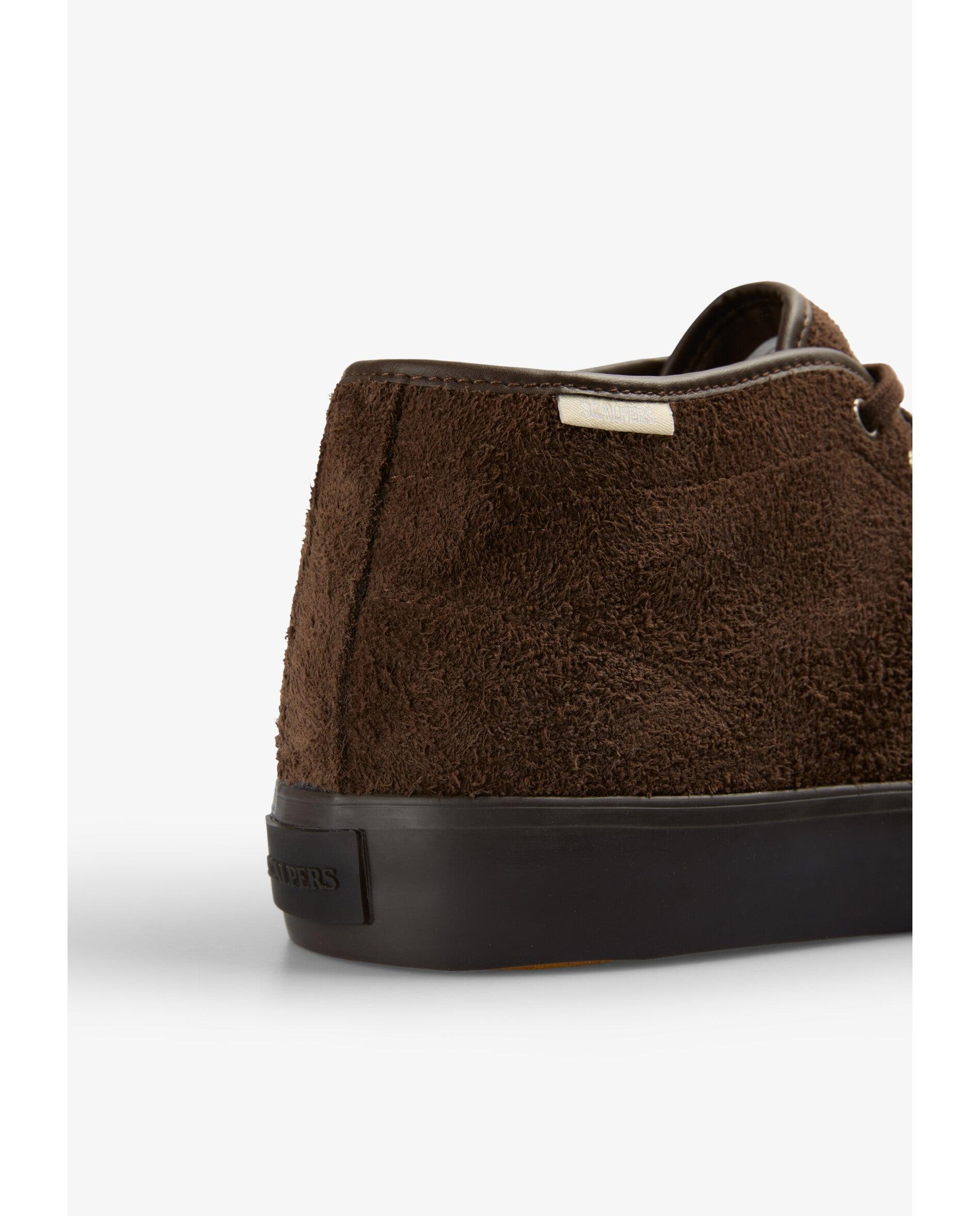 Botas de hombre de ante - Scalpers - Marrón Marrón-7
