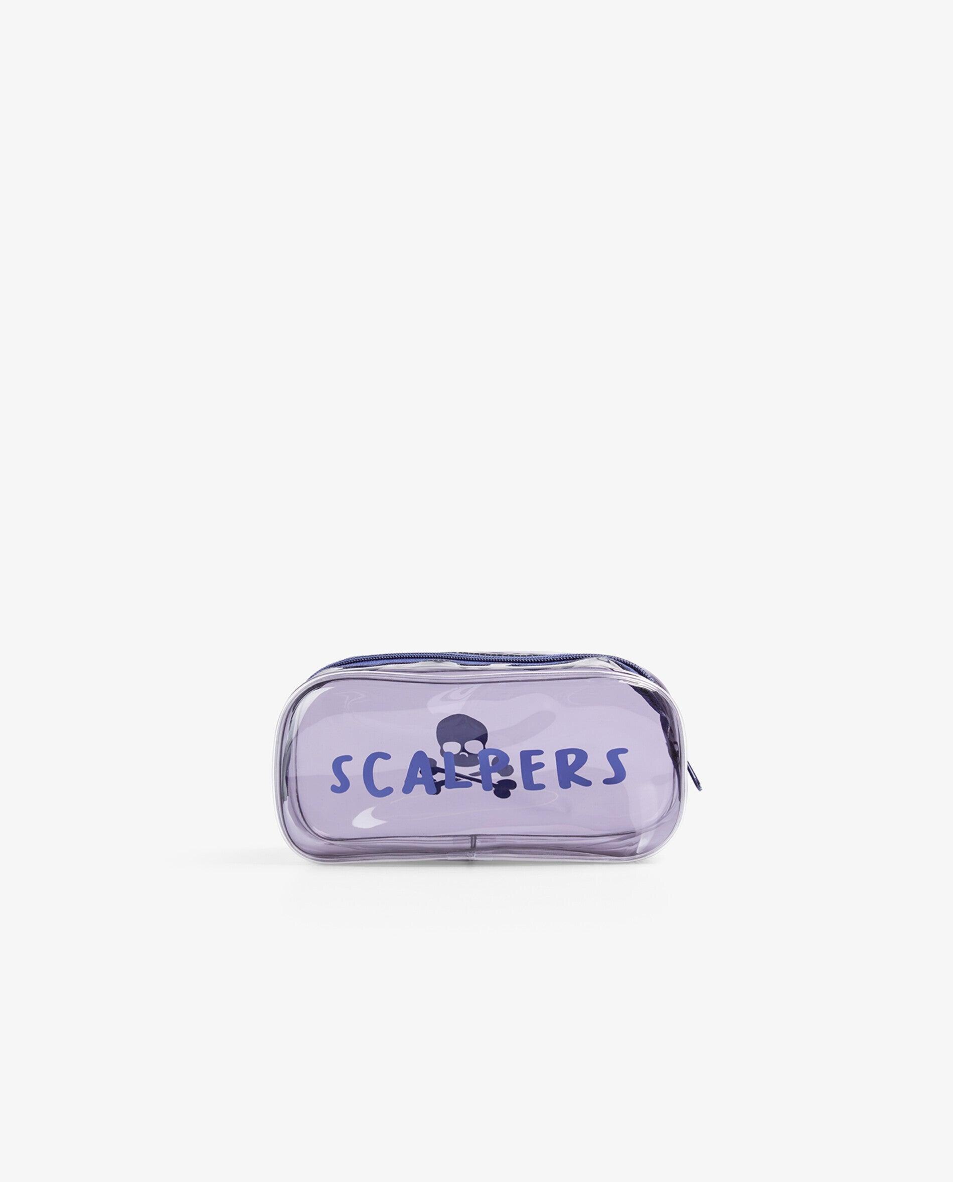 Neceser de niño transparente con cremallera - Scalpers - Gris Gris-1