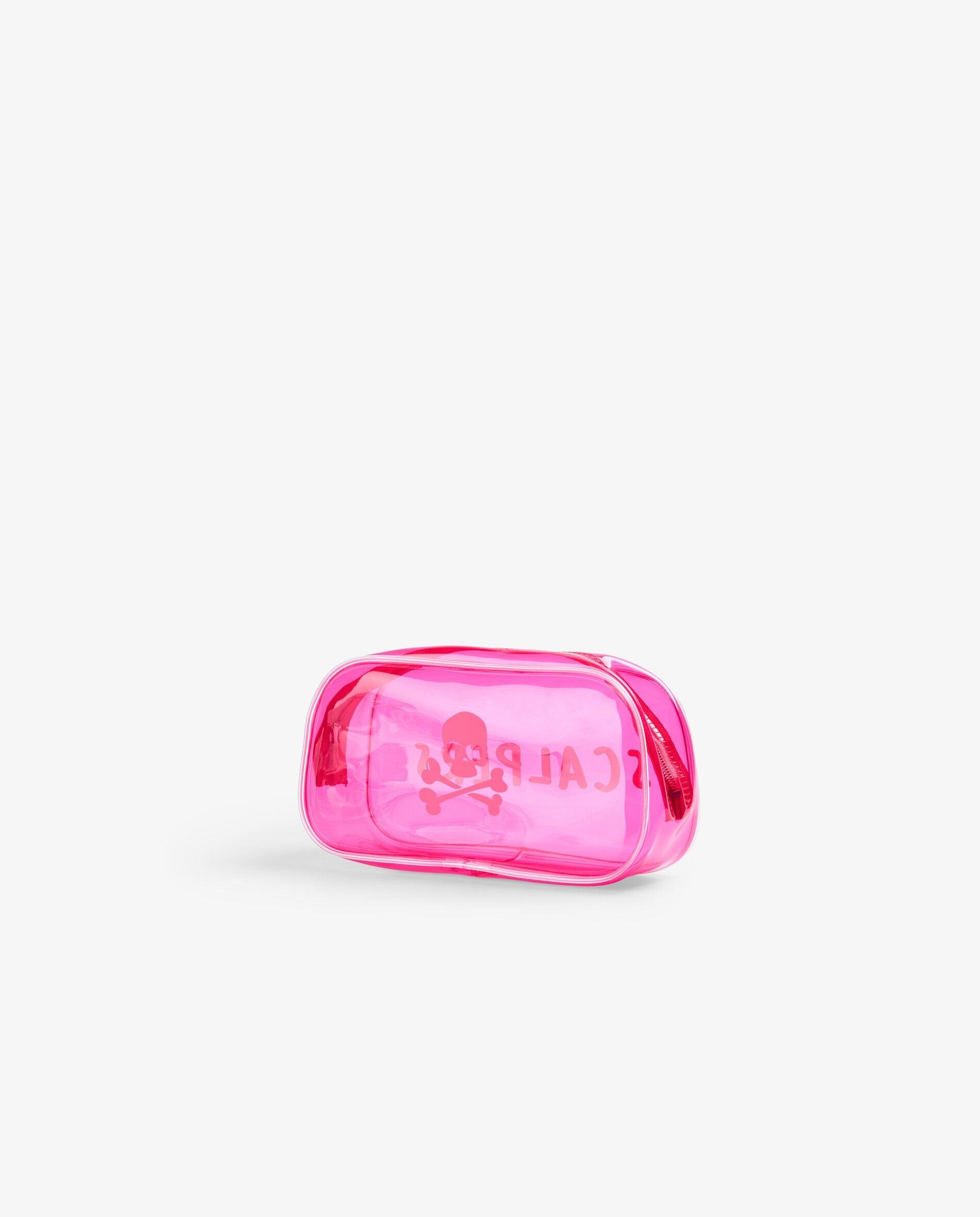 Neceser de niña transparente con cremallera - Scalpers - Rosa Rosa-3