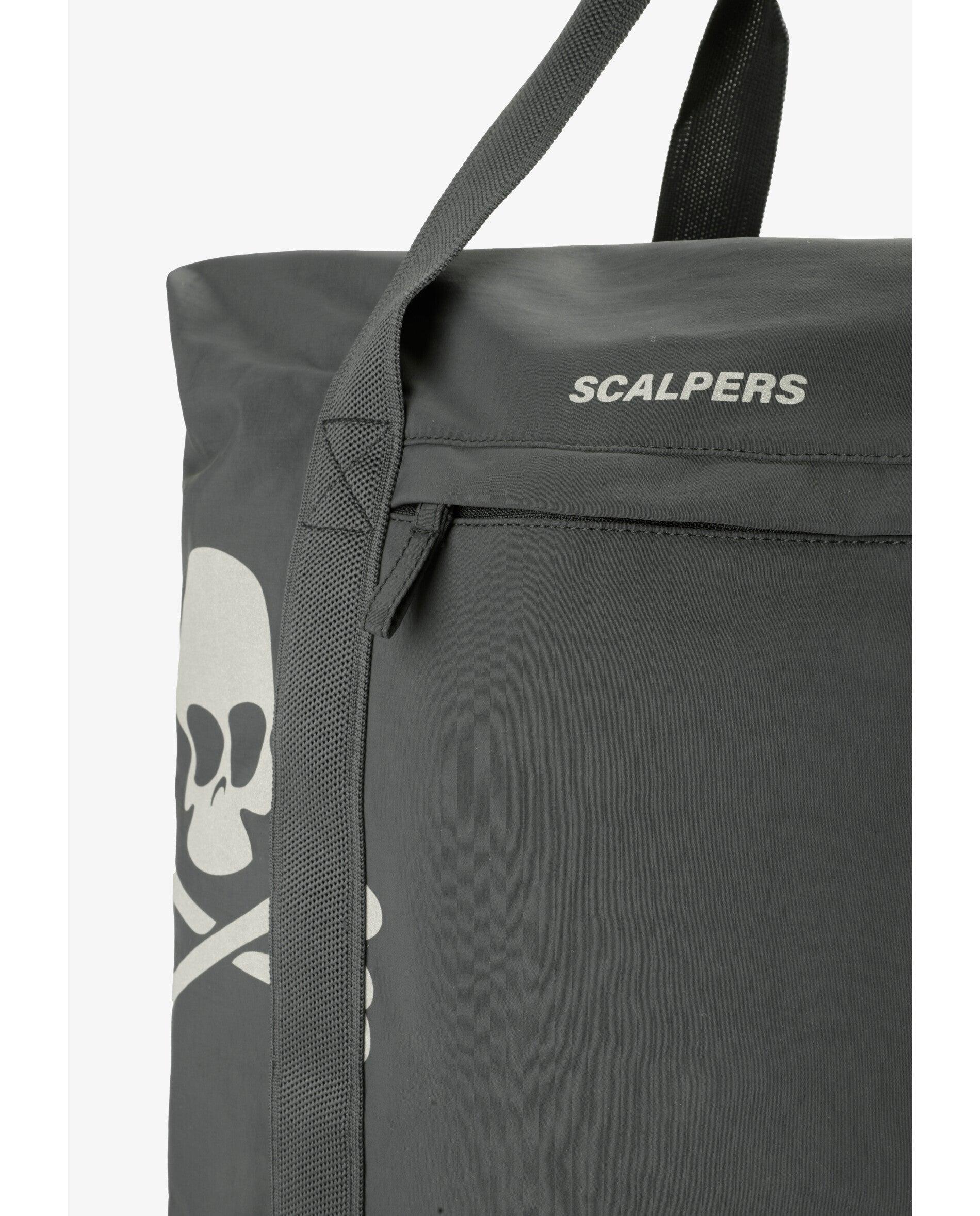 Bolsa de niño de viaje en tejido técnico con calavera lateral - Scalpers - Antracita Antracita-4