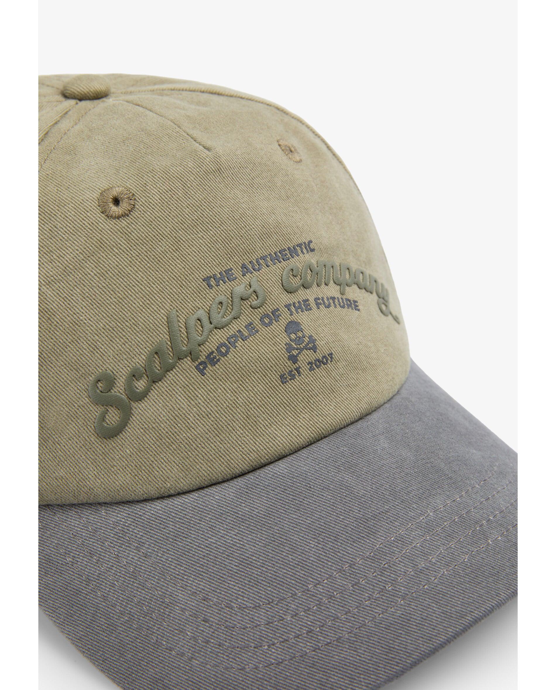 Gorra de niño ajustable con visera a contraste - Scalpers - Kaki Kaki-2