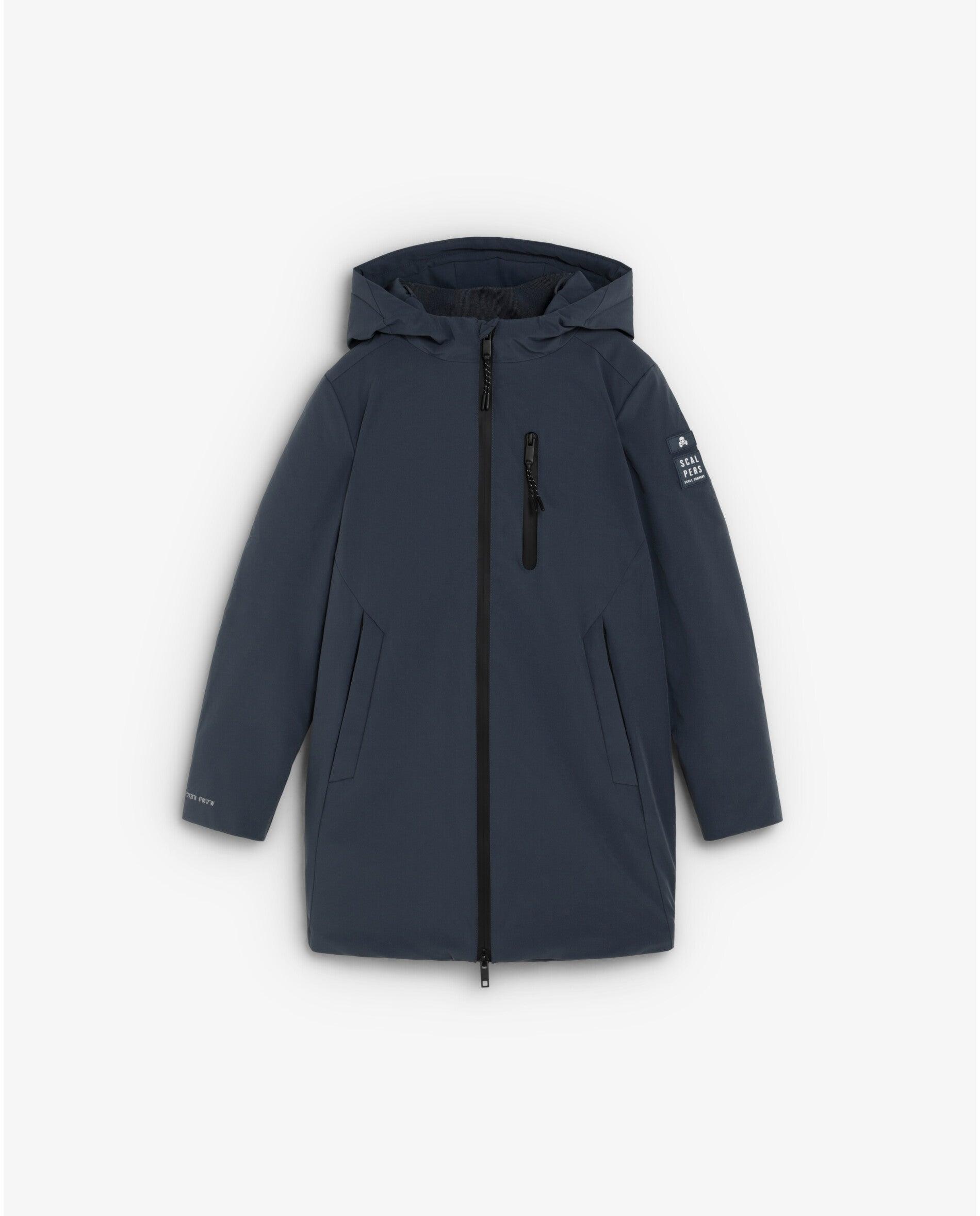 Imagen 0 de Parka de niño repelente al agua y resistente al viento con capucha Azul oscuro