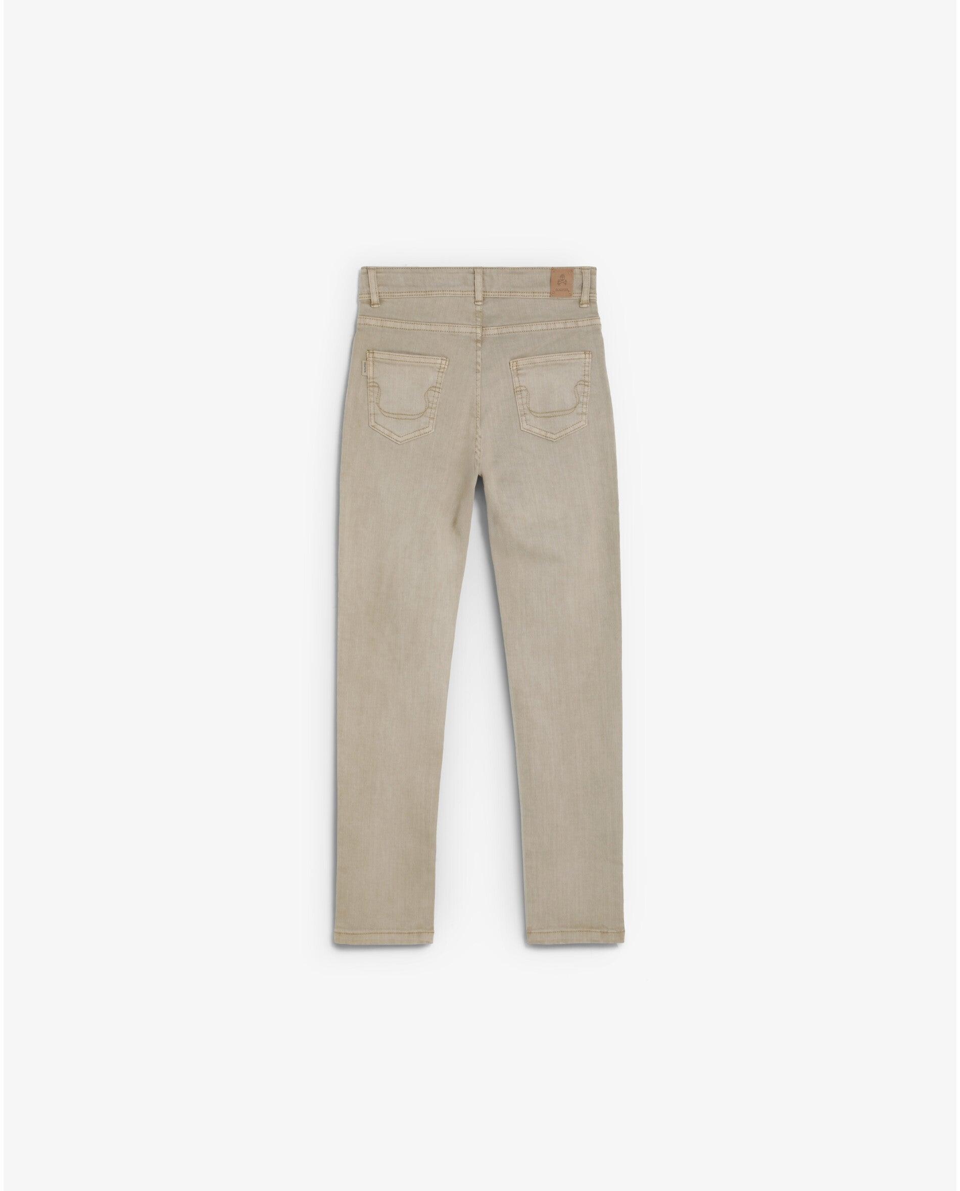 Vaquero de niño slim fit cinco bolsillos con trabillas - Scalpers - Topo Topo-2