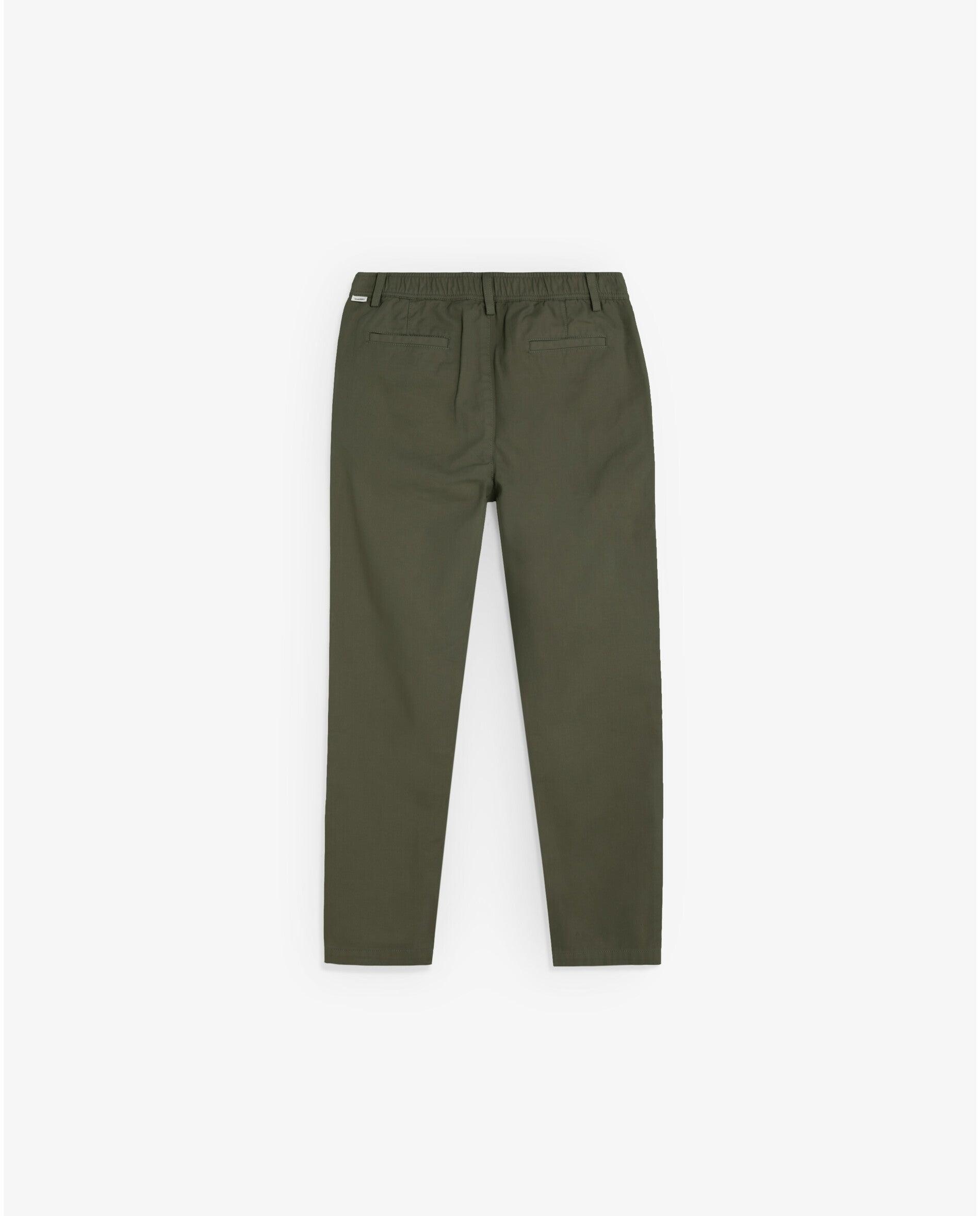 Chino de niño relaxed fit de algodón - Scalpers - Verde militar Verde militar-2