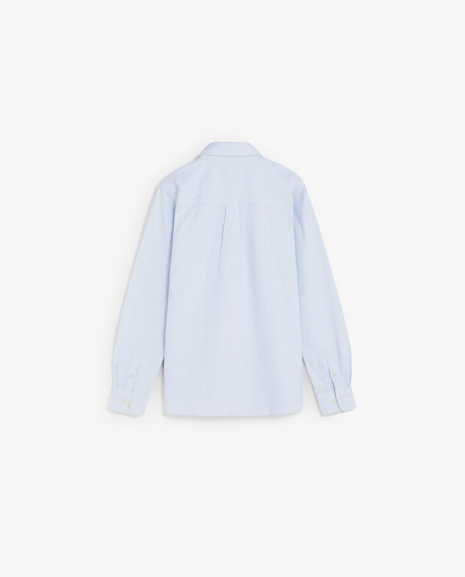 Camisa de niño tipo polera de manga larga a rayas - Scalpers - Azul claro Azul claro-2