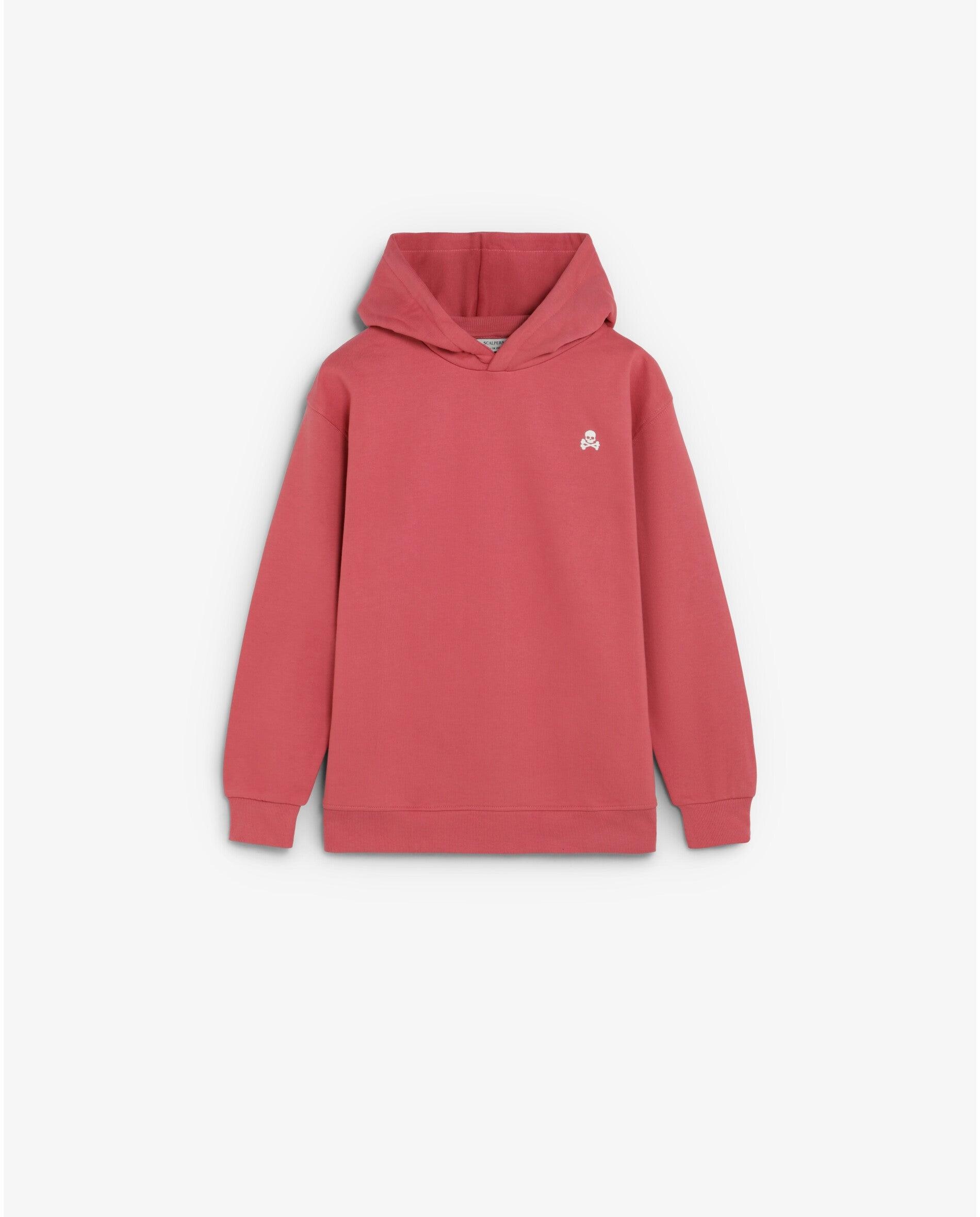 Imagen 0 de Sudadera con capucha de niña con estampado trasero Rojo
