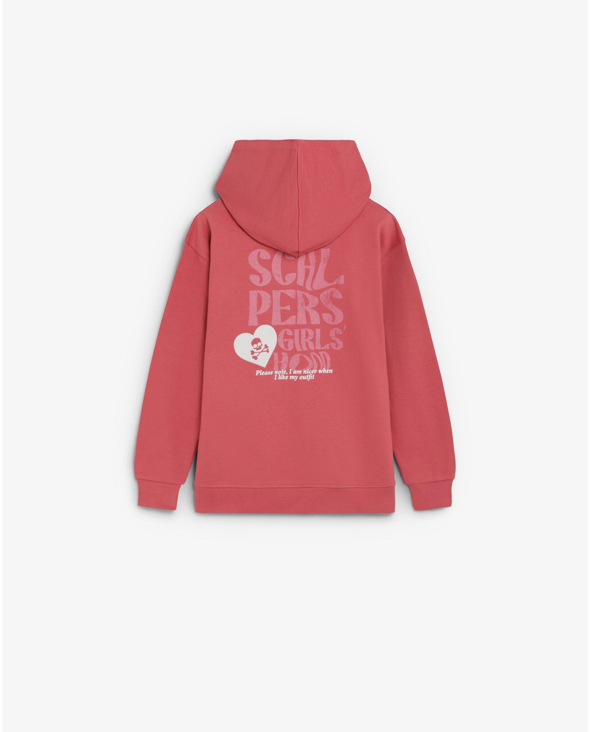 Sudadera con capucha de niña con estampado trasero - Scalpers - Rojo Rojo-2