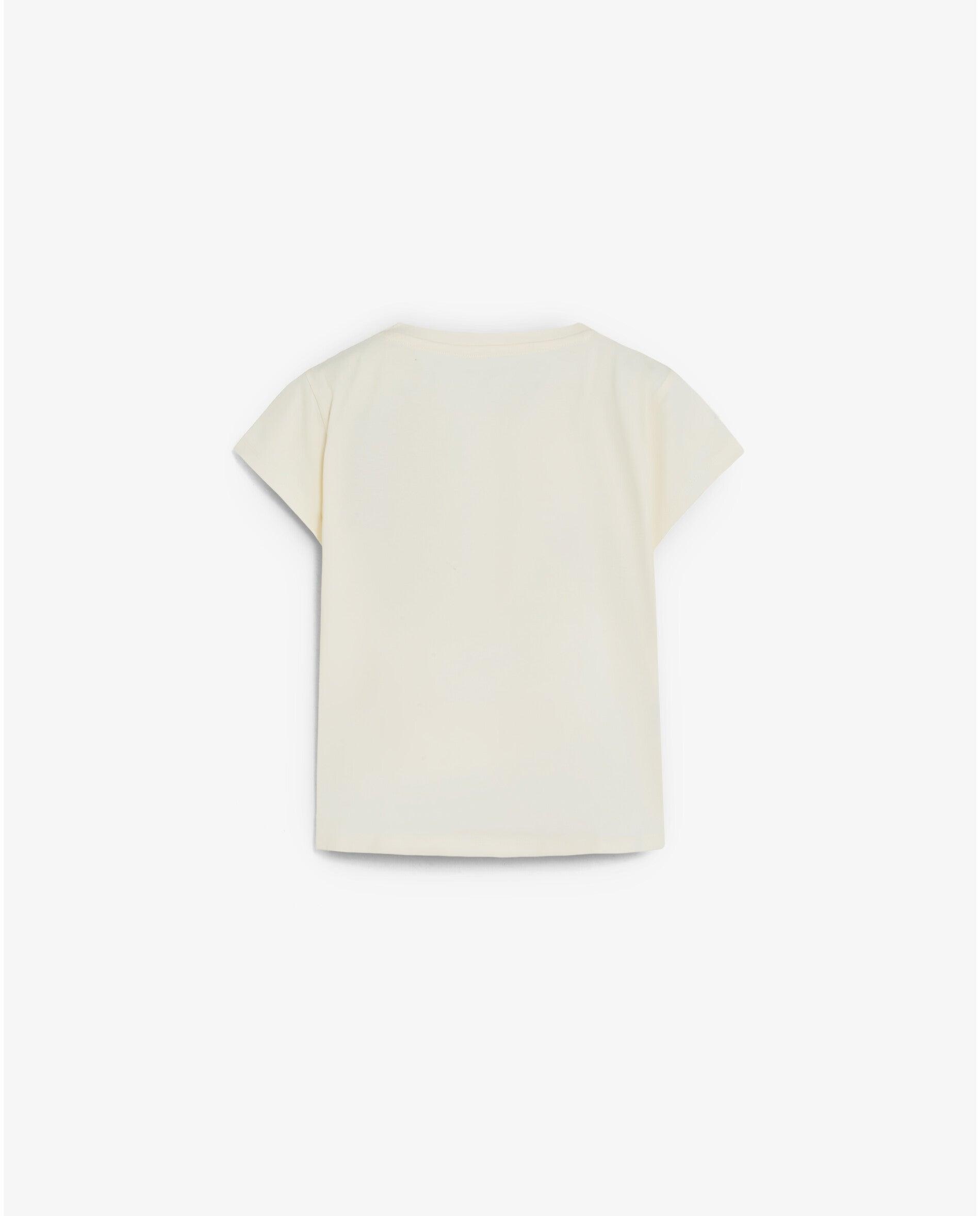 Camiseta de niña efecto lavado con strass - Scalpers - Blanco Blanco-2