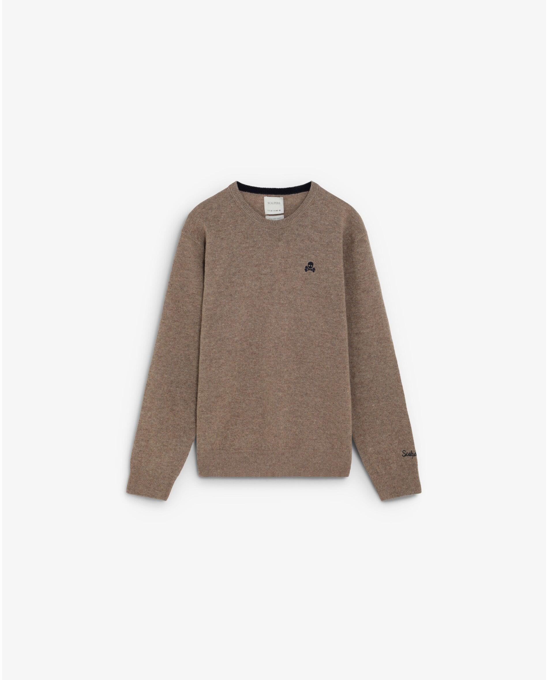 Jersey de niño con parches de calavera a contraste en los codos - Scalpers - Topo Topo-1