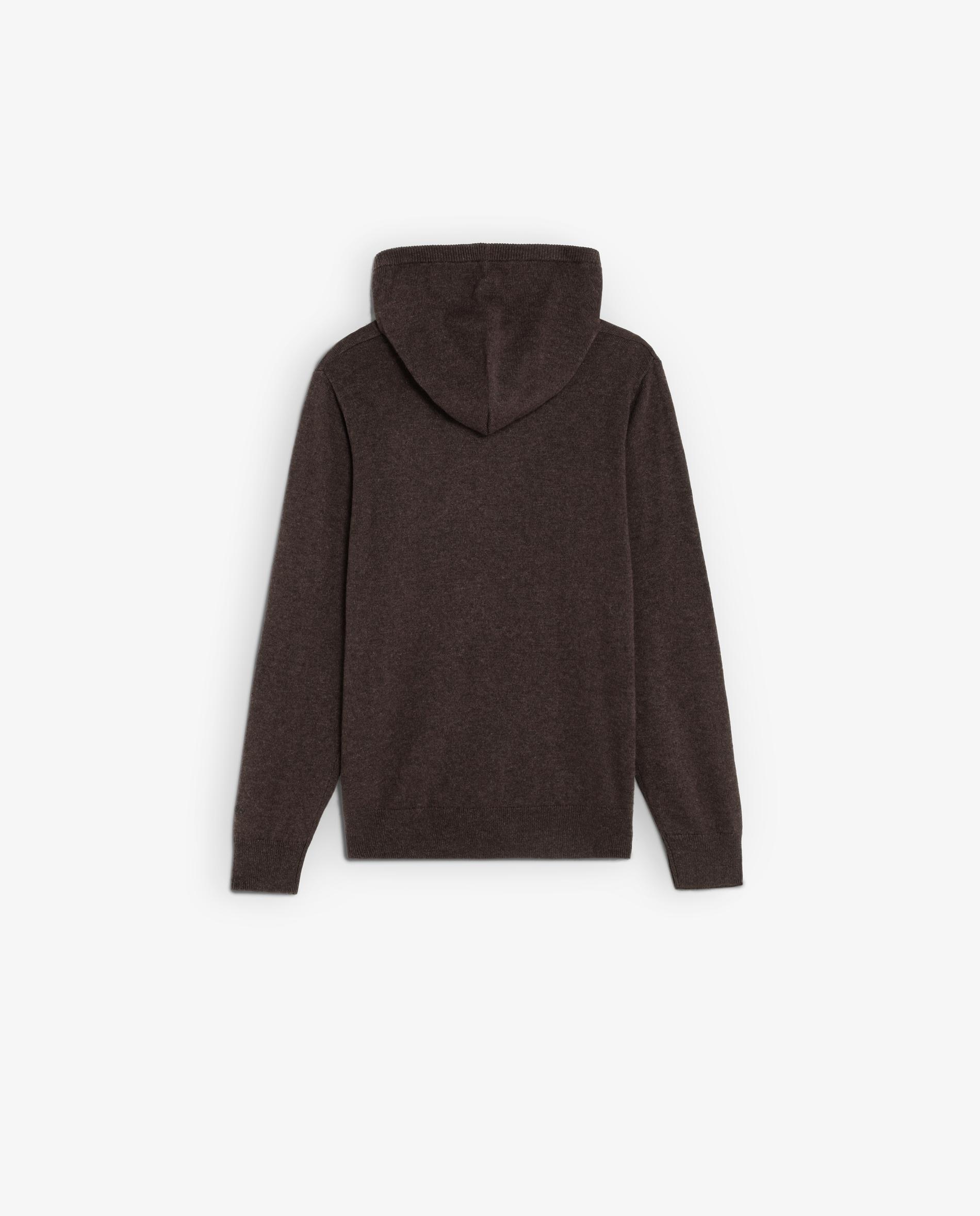 Jersey de niño de punto fino con capucha - Scalpers - Marrón Marrón-2