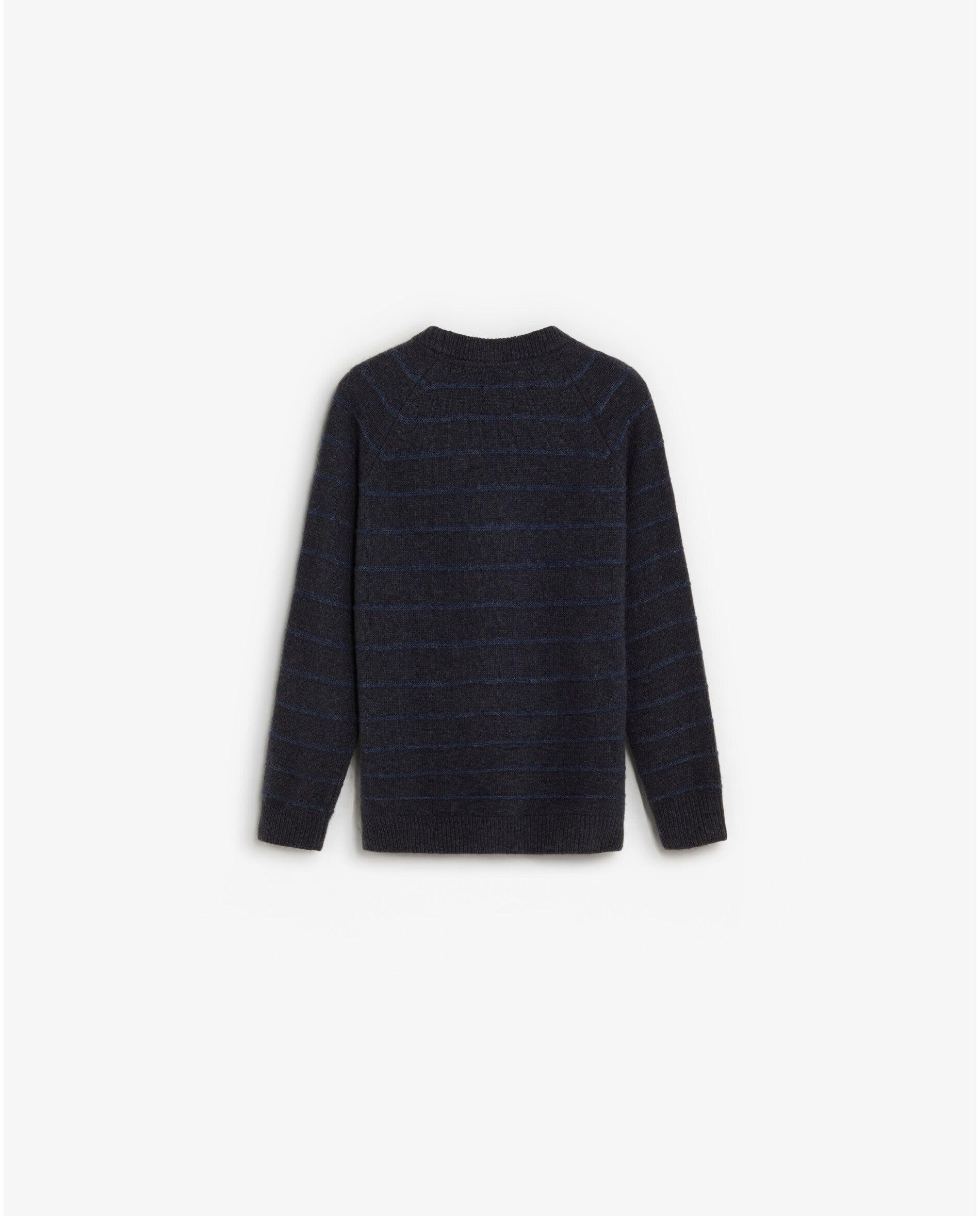 Jersey de niño a rayas con cuello redondo - Scalpers - Navy Navy-2