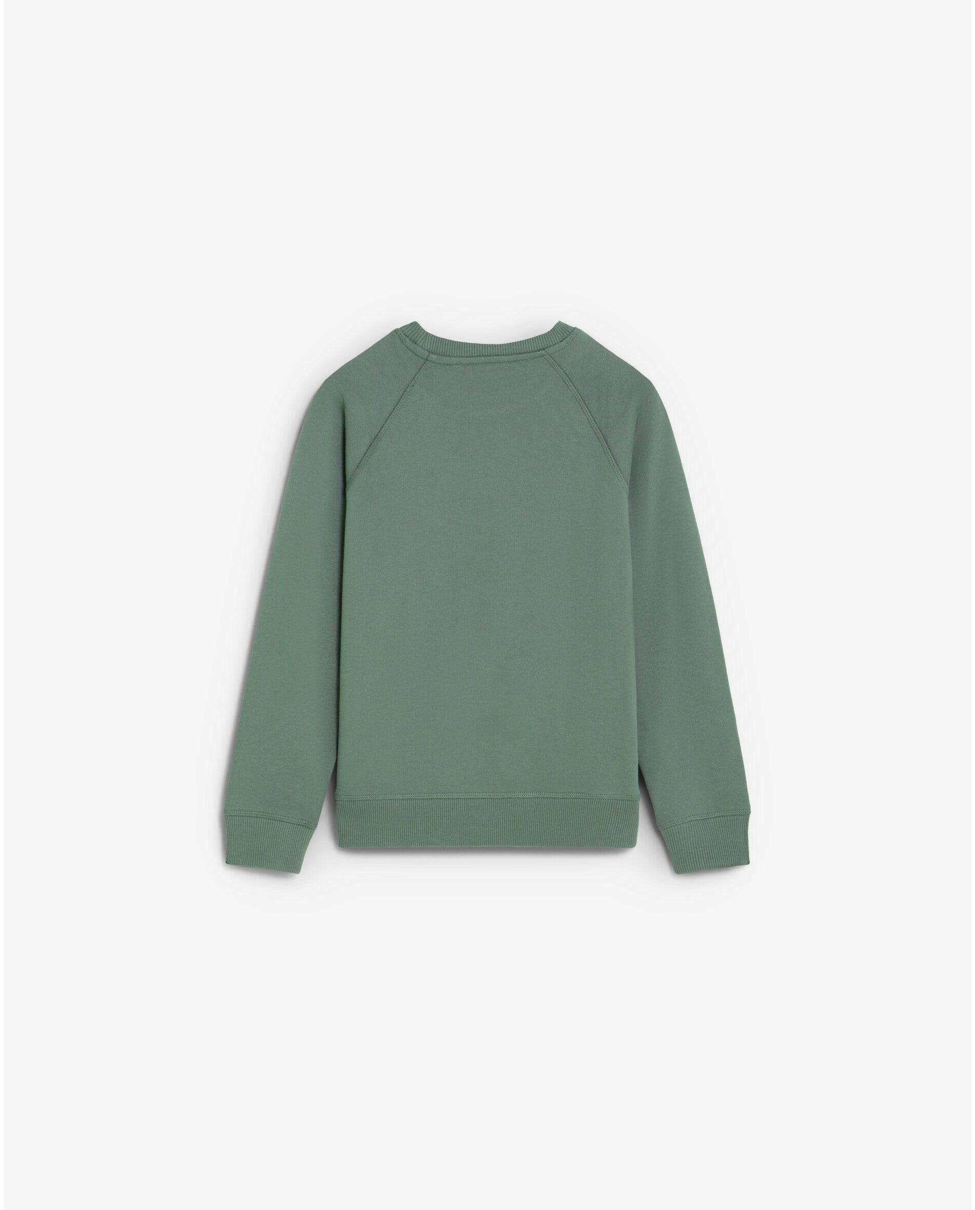 Sudadera de niño con cuello redondo y parche frontal en forma de calavera - Scalpers - Verde grisáceo Verde grisáceo-5