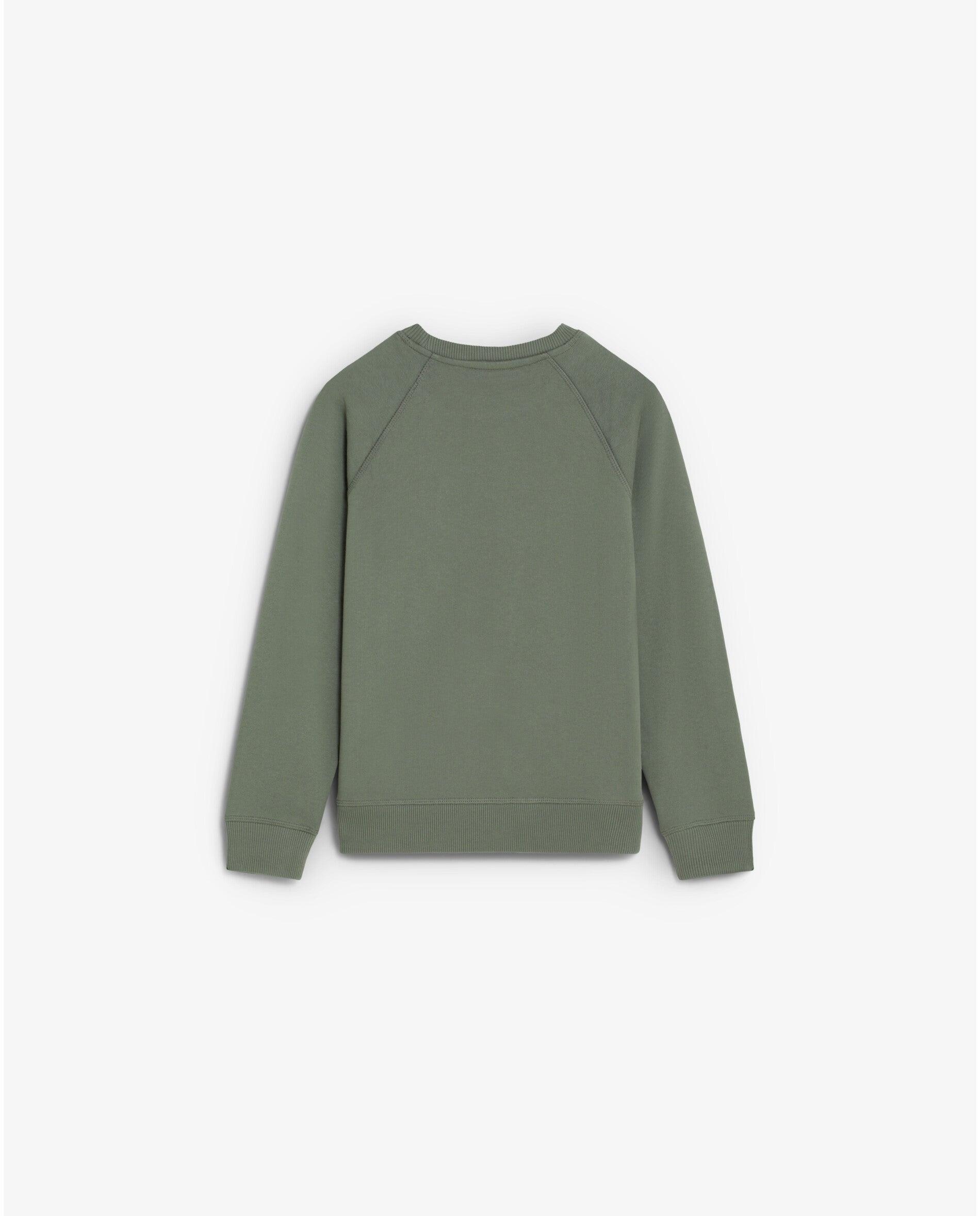 Sudadera de niño con cuello redondo y parche frontal en forma de calavera - Scalpers - Kaki Kaki-2