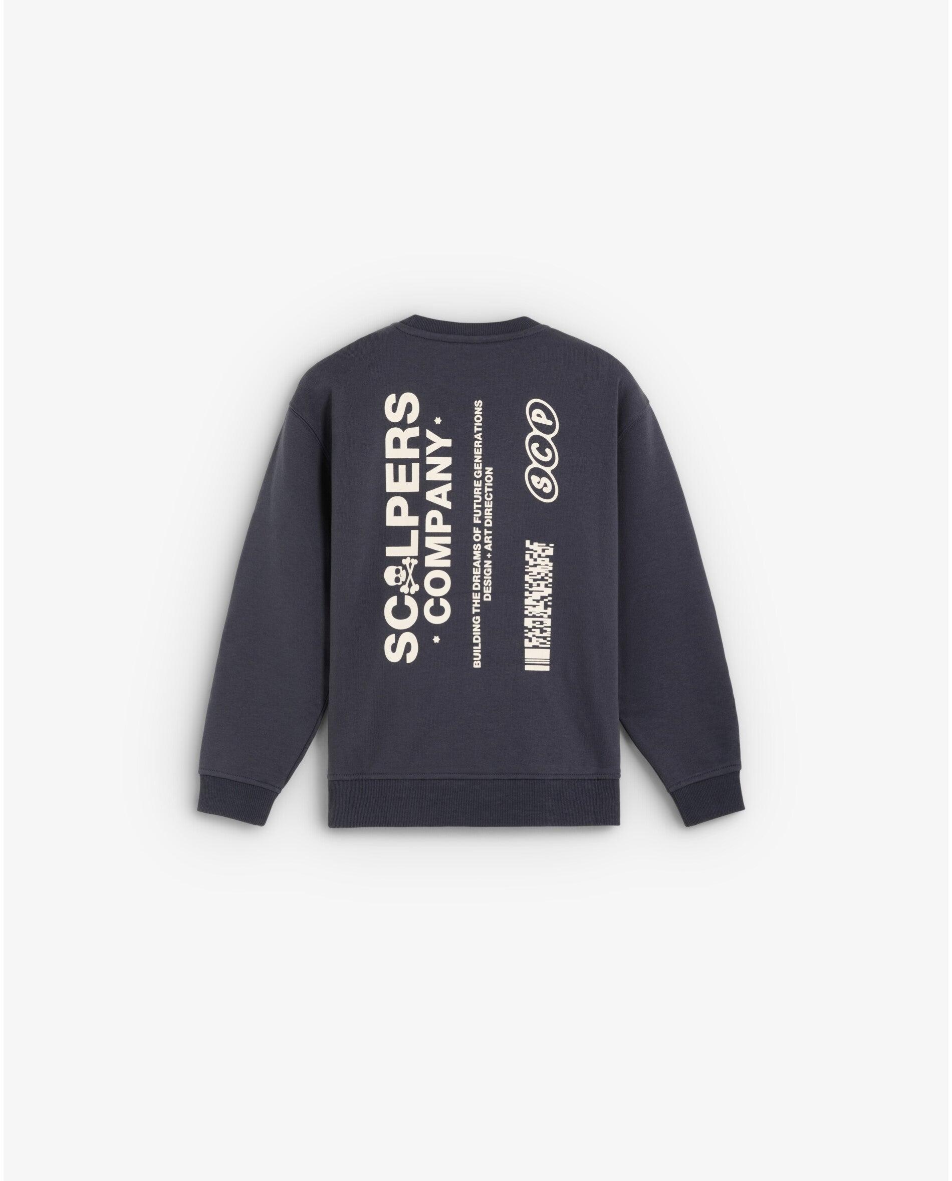 Imagen 2 de Sudadera de niño con cuello redondo y estampado trasero - Scalpers - Navy Navy