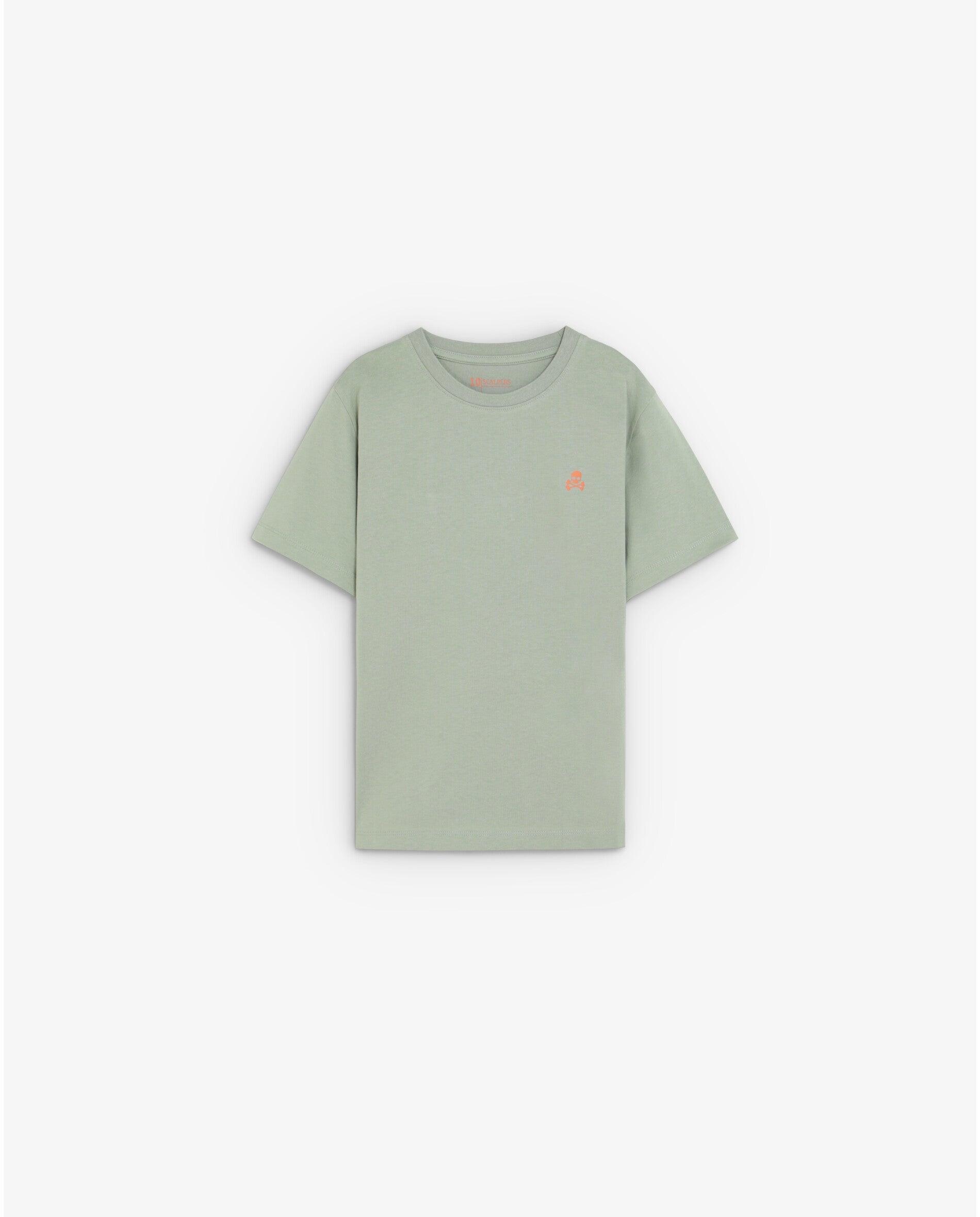 Camiseta de niño de manga corta con estampado trasero - Scalpers - Verde Agua Verde Agua-1