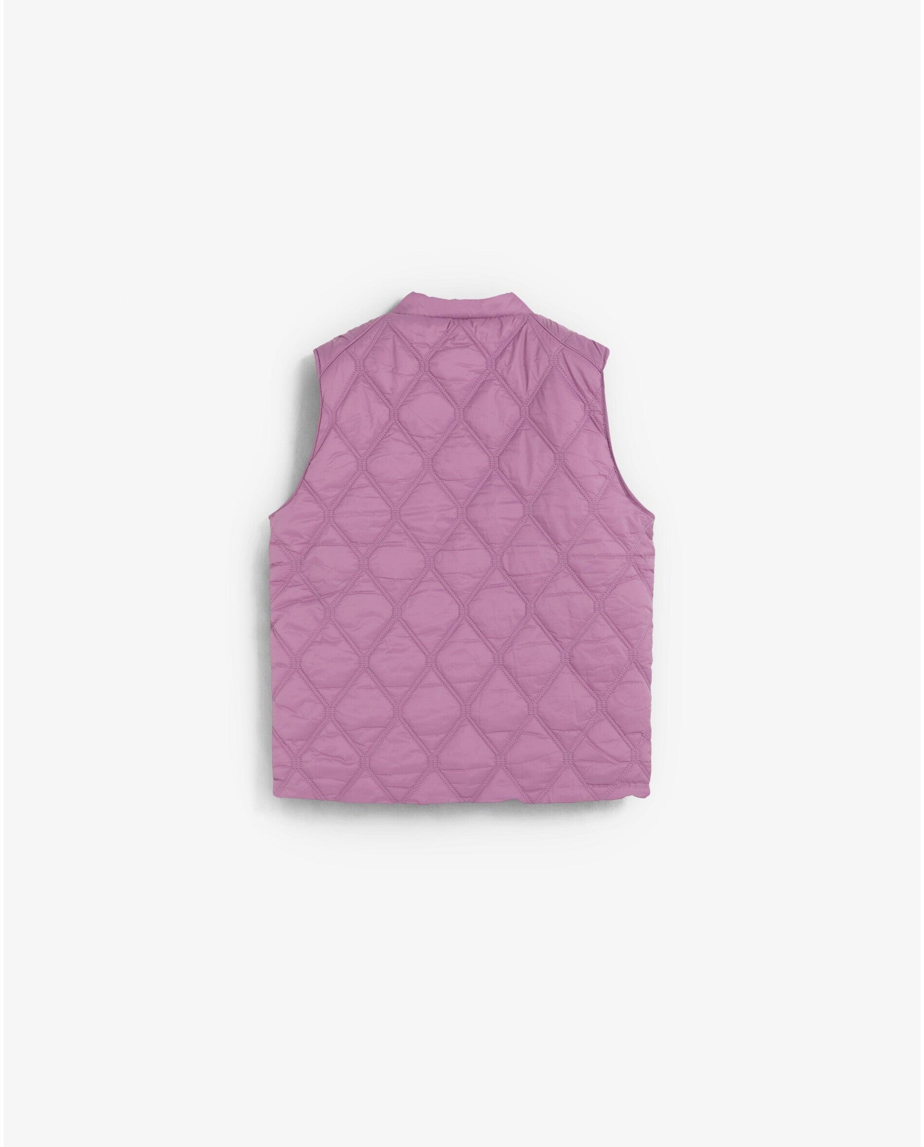 Chaleco de niña reversible liso y animal print - Scalpers - Purpura Purpura-3