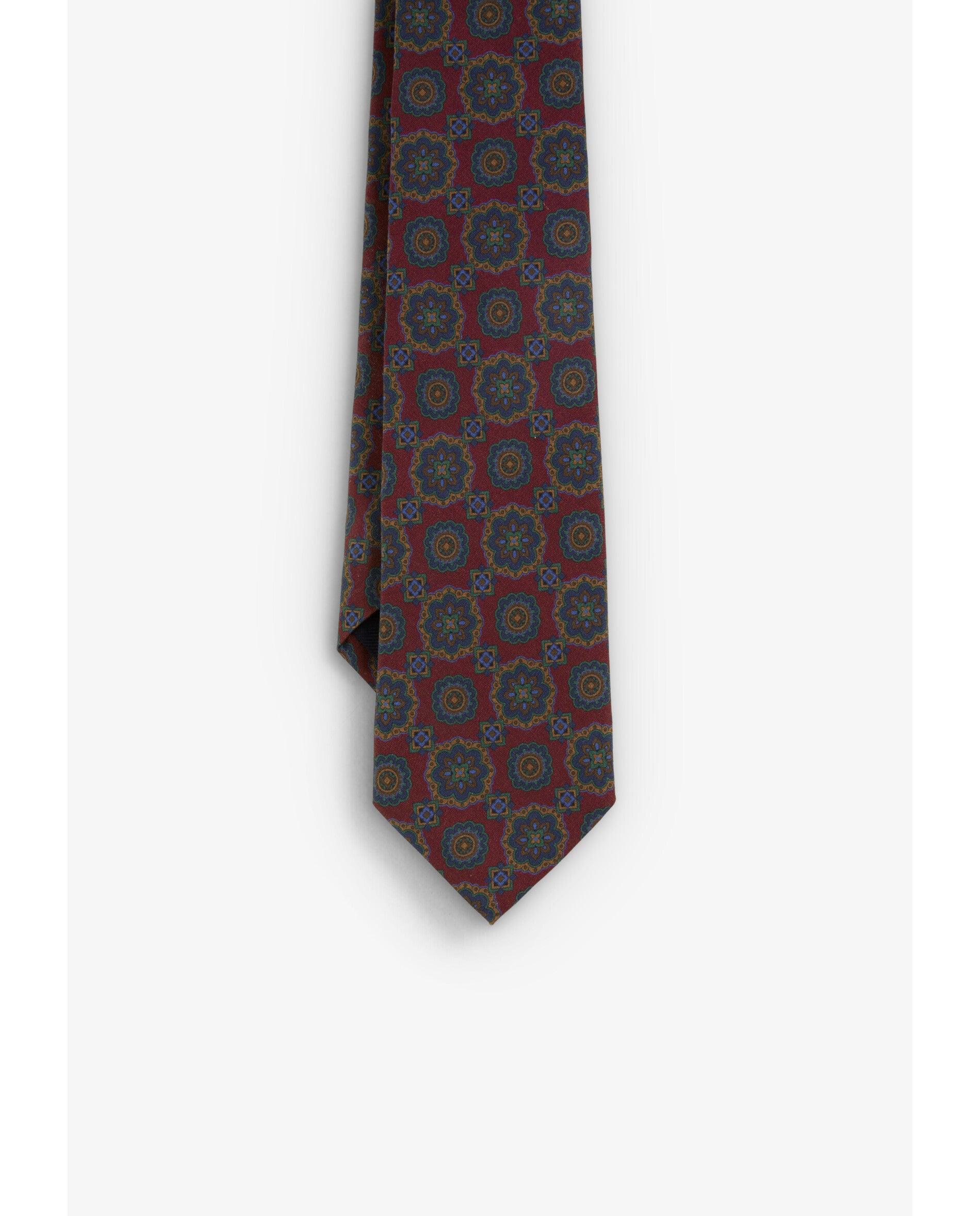 Imagen 2 de Pasadores de corbata confeccionados en 100% seda con estampado. - Scalpers - Burdeos Burdeos