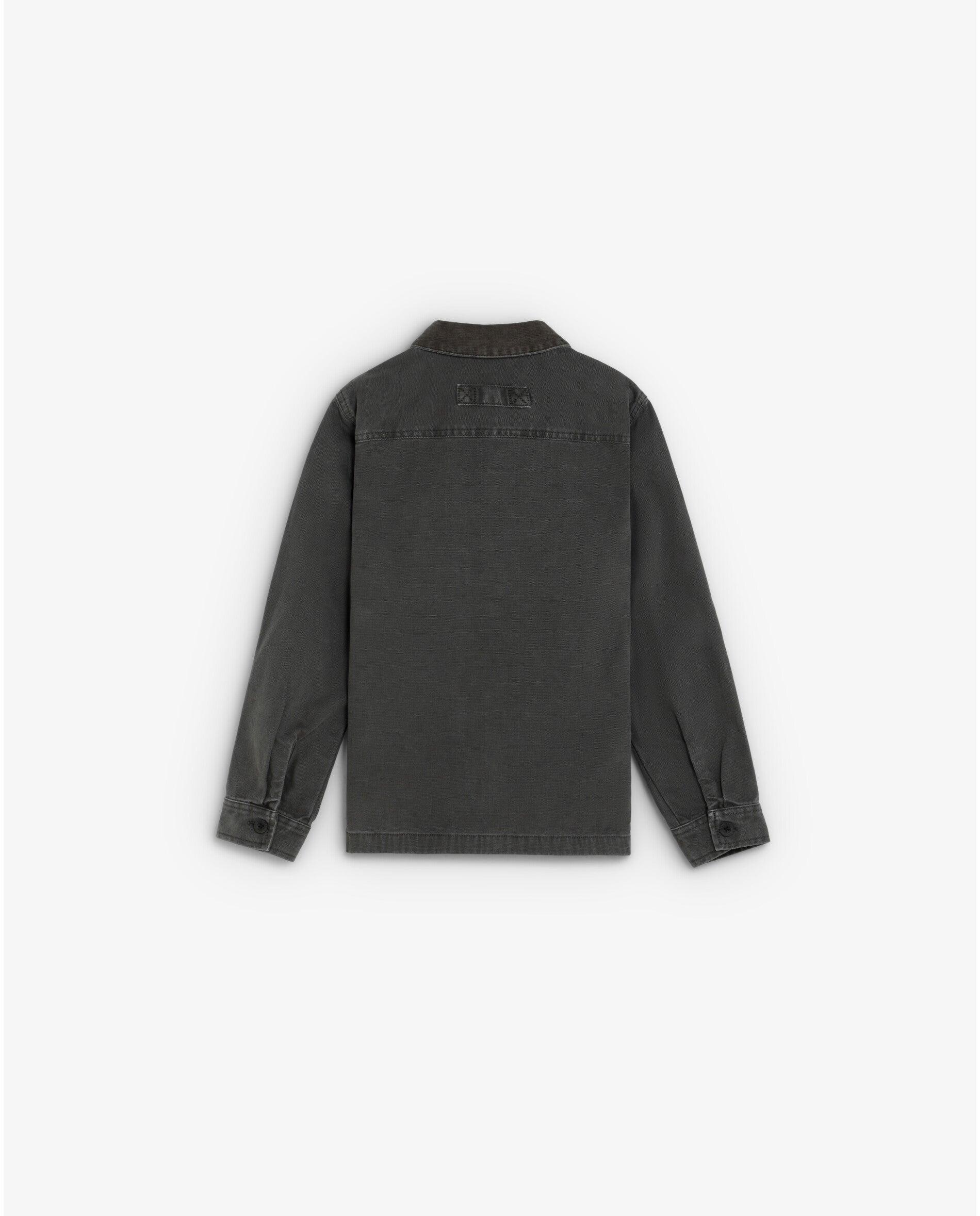 Chaqueta de niño ligera con cuello camisero y bolsillo en el pecho - Scalpers - Antracita Antracita-5
