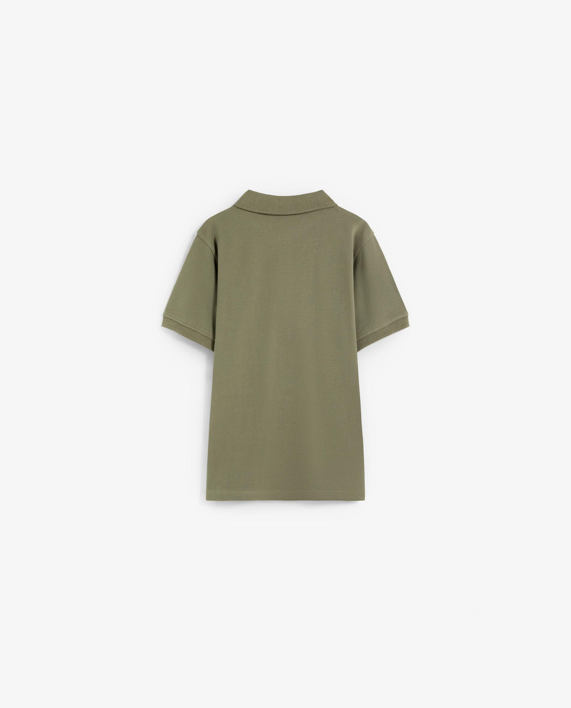 Polo de niño regular fit de manga corta - Scalpers - Kaki Kaki-2