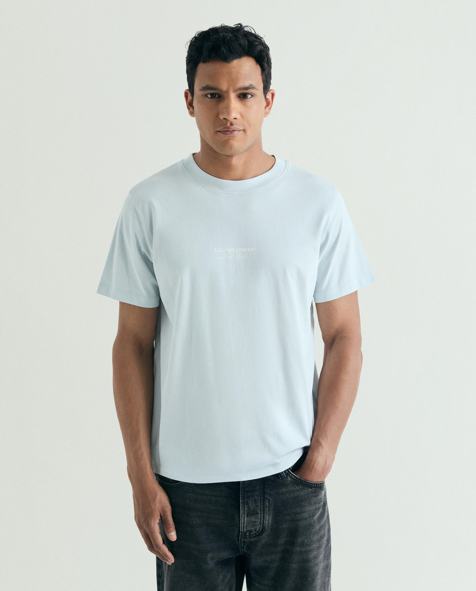 Scalpers - Camiseta de manga corta de hombre regular fit con print trasero.