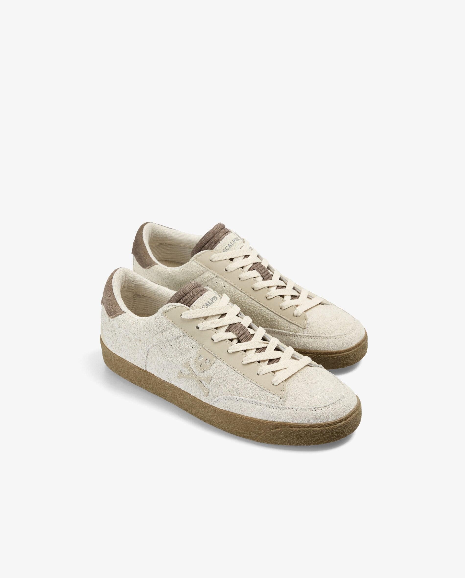 Zapatillas de hombre bajas clásicas de ante - Scalpers - Gris claro Gris claro-3