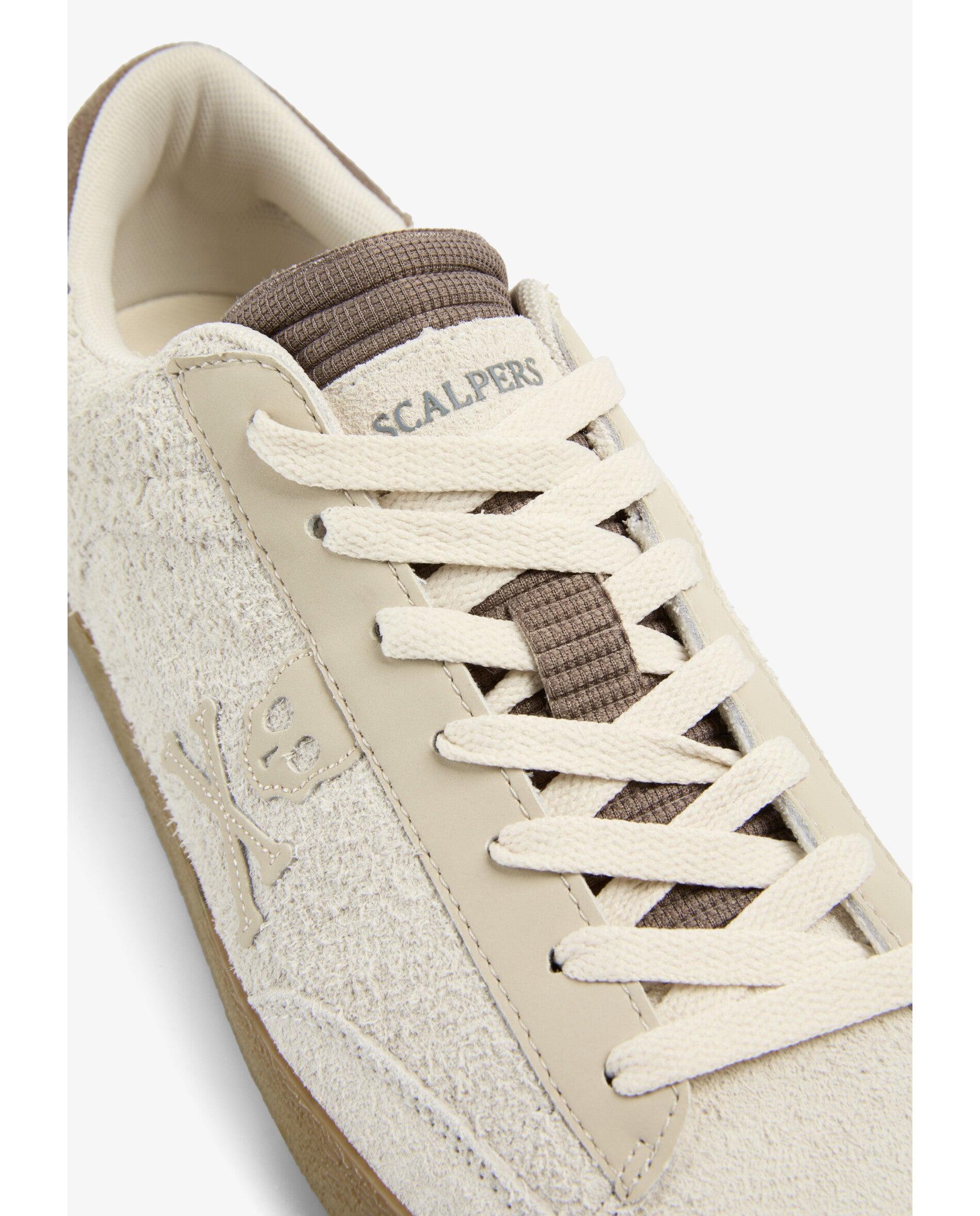 Zapatillas de hombre bajas clásicas de ante - Scalpers - Gris claro Gris claro-6