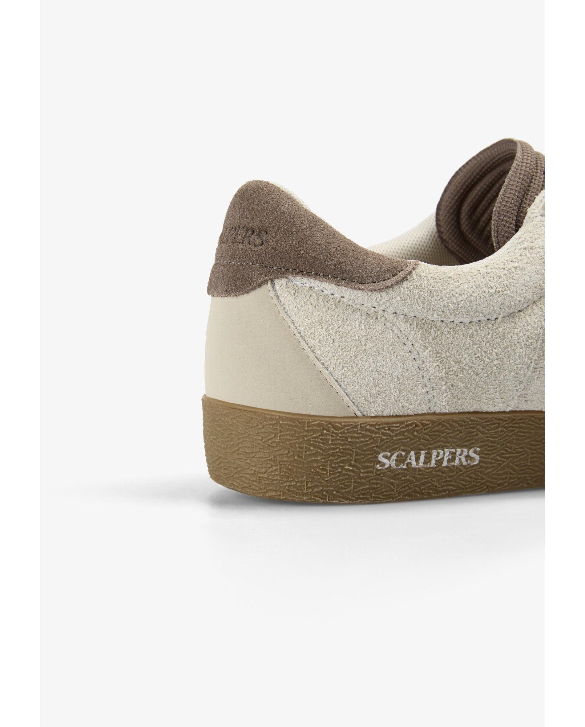 Zapatillas de hombre bajas clásicas de ante - Scalpers - Gris claro Gris claro-7